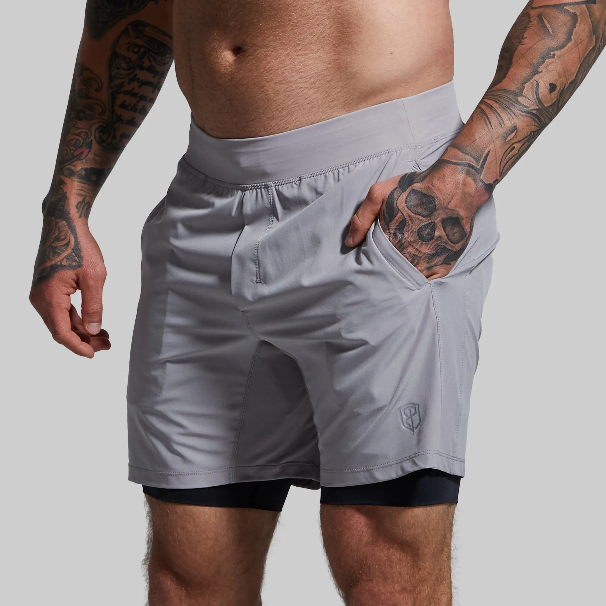 Versatile Short w/ Compression 7" (Stone) sold by Born Primitive product image thumbnail 5