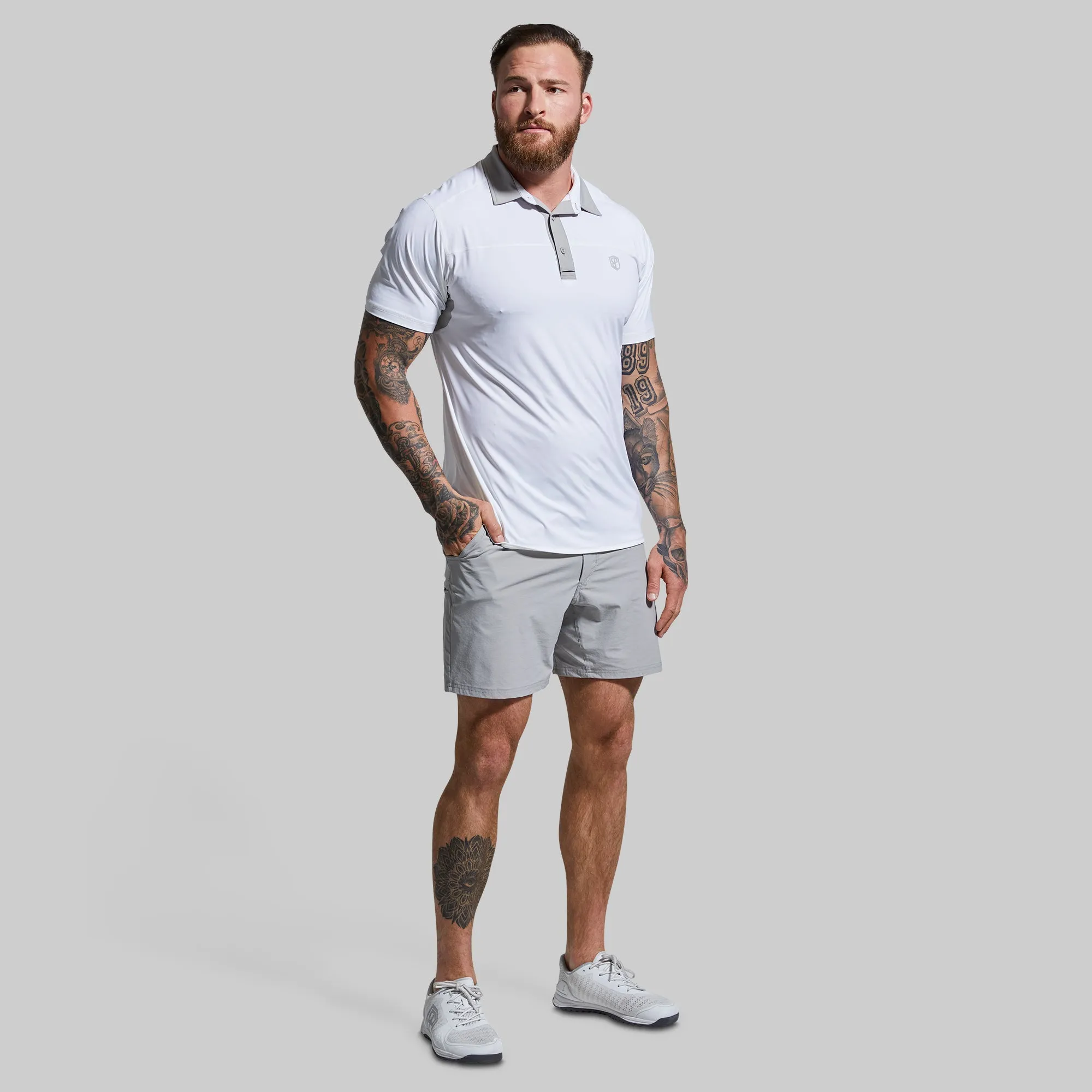Men's Tek Polo (White) sold by Born Primitive product image thumbnail 4