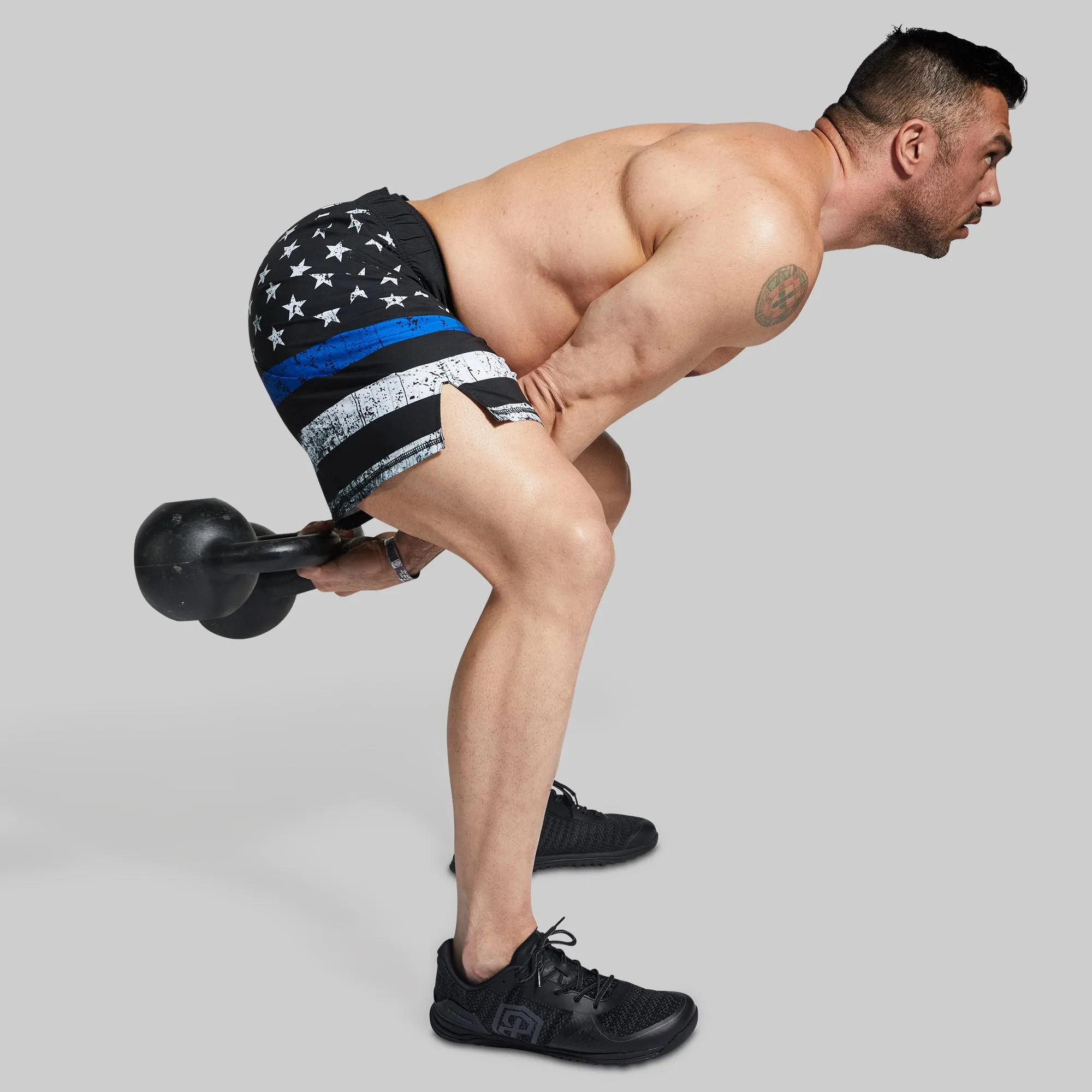 American Defender Short Velcro 3.0 (Thin Blue Line) sold by Born Primitive product image thumbnail 2