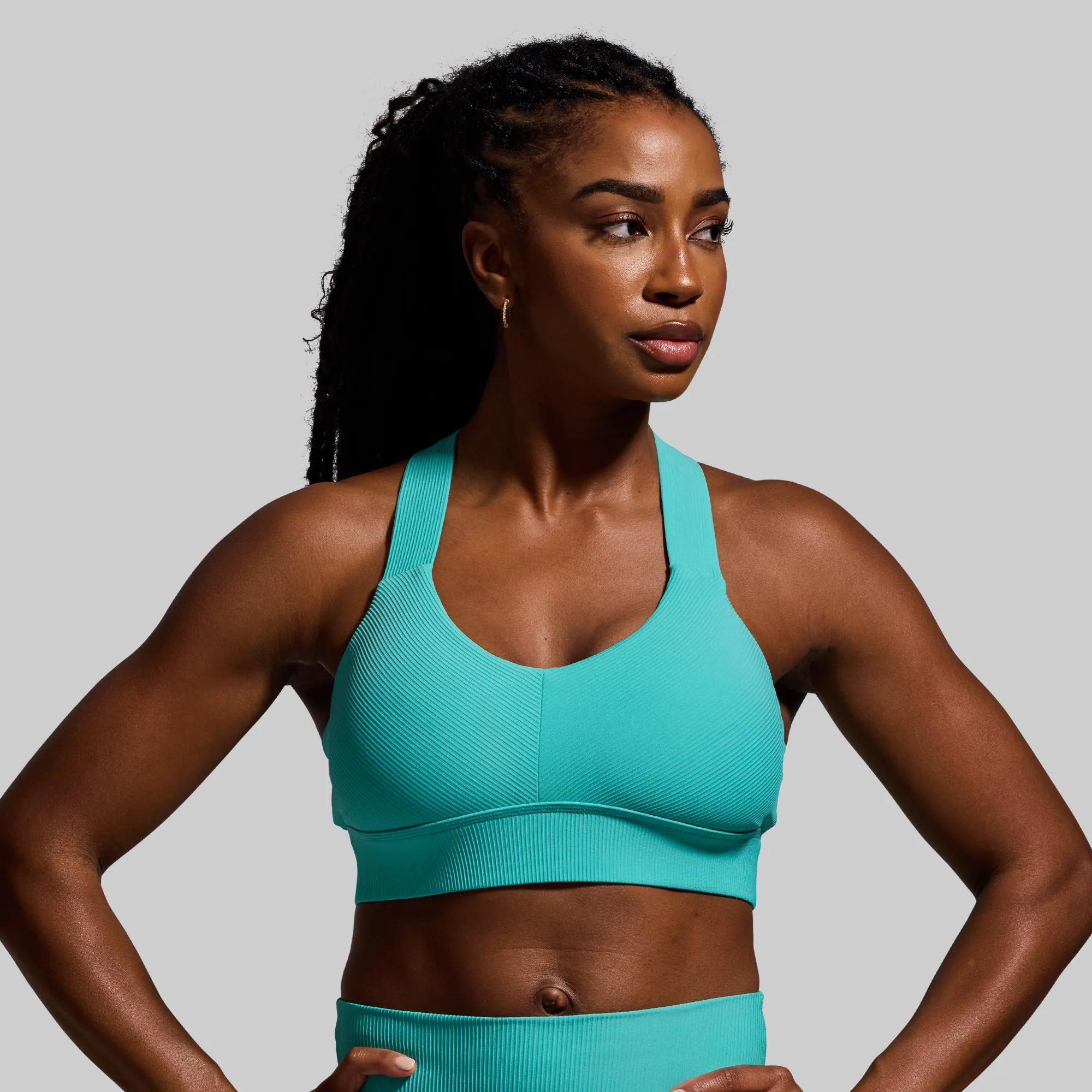 All or Nothing Sports Bra (Turquoise) sold by Born Primitive product image thumbnail 2