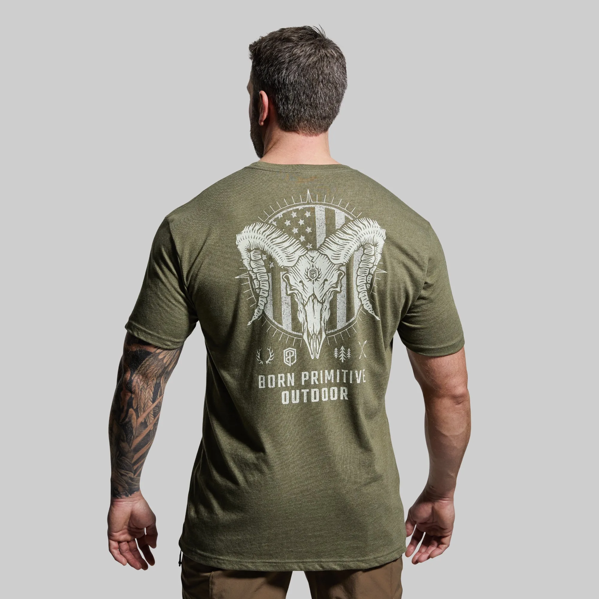 Outdoor Bighorn Tee (Tactical Green) sold by Born Primitive product image thumbnail 4