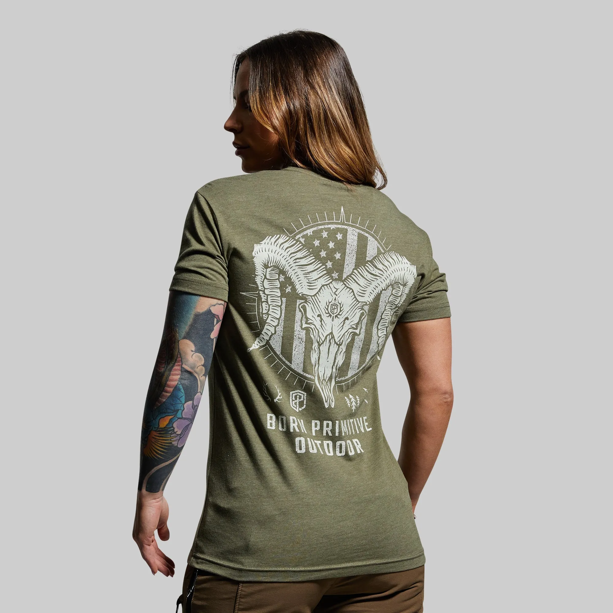 Outdoor Bighorn Tee (Tactical Green) sold by Born Primitive product image thumbnail 3