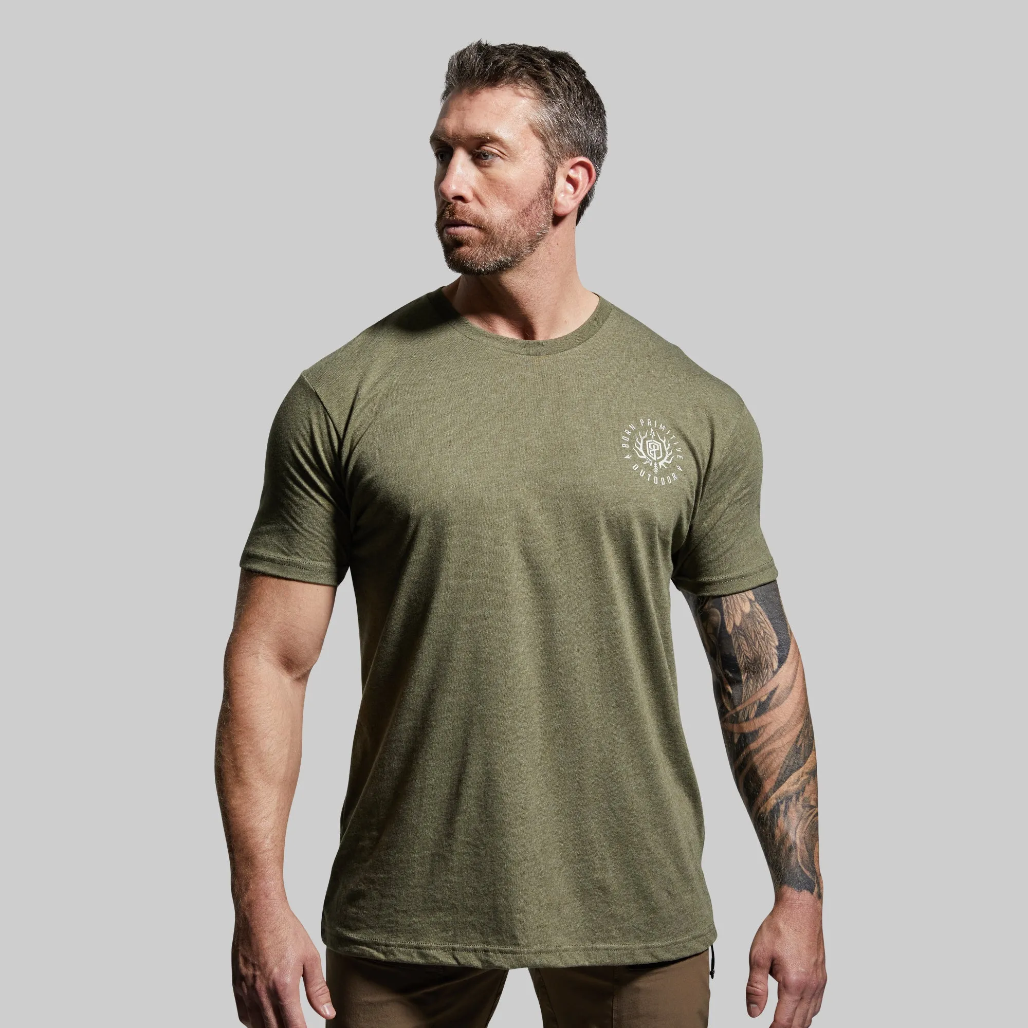 Outdoor Bighorn Tee (Tactical Green) sold by Born Primitive product image thumbnail 2