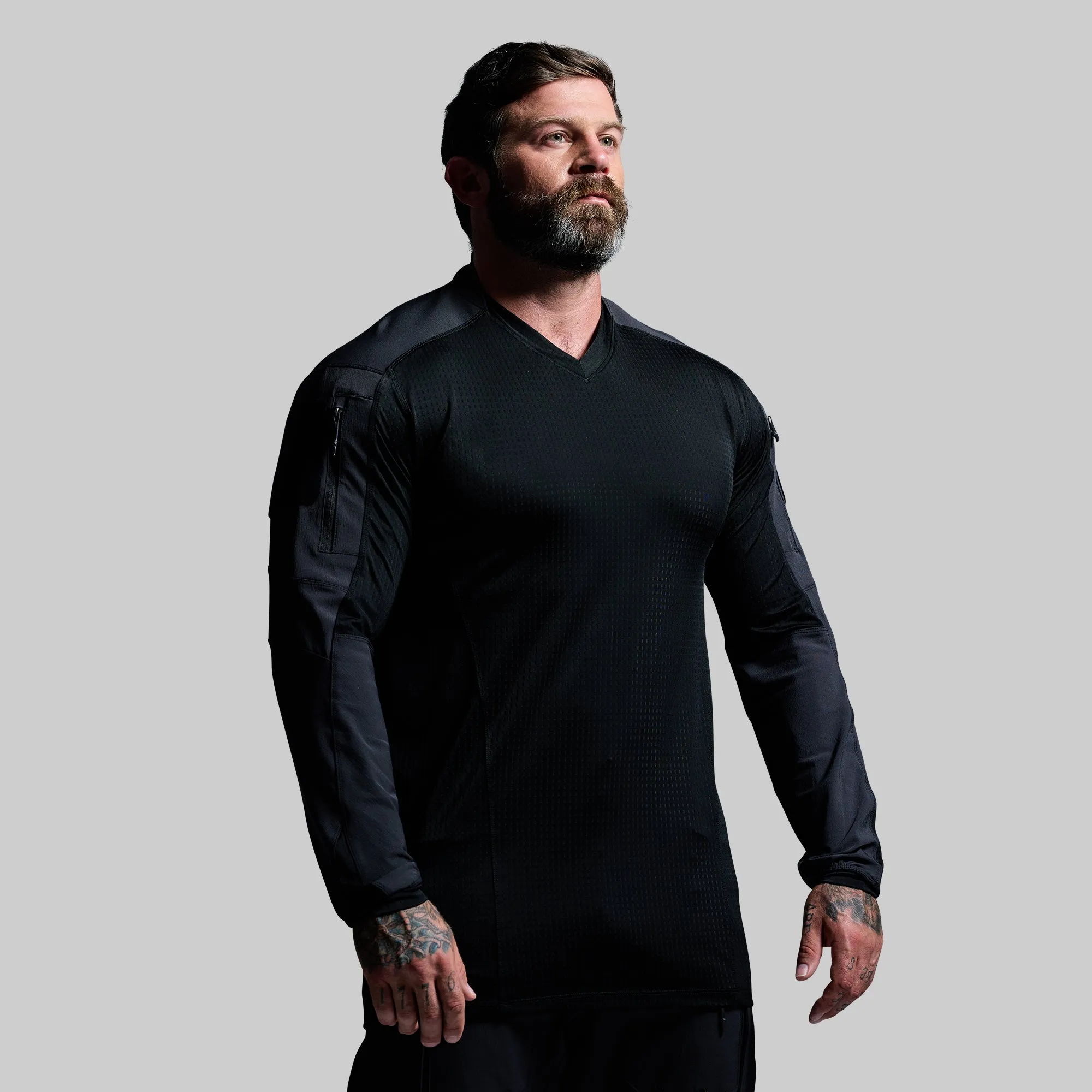 Long Sleeve Op Top Pro (Black) sold by Born Primitive