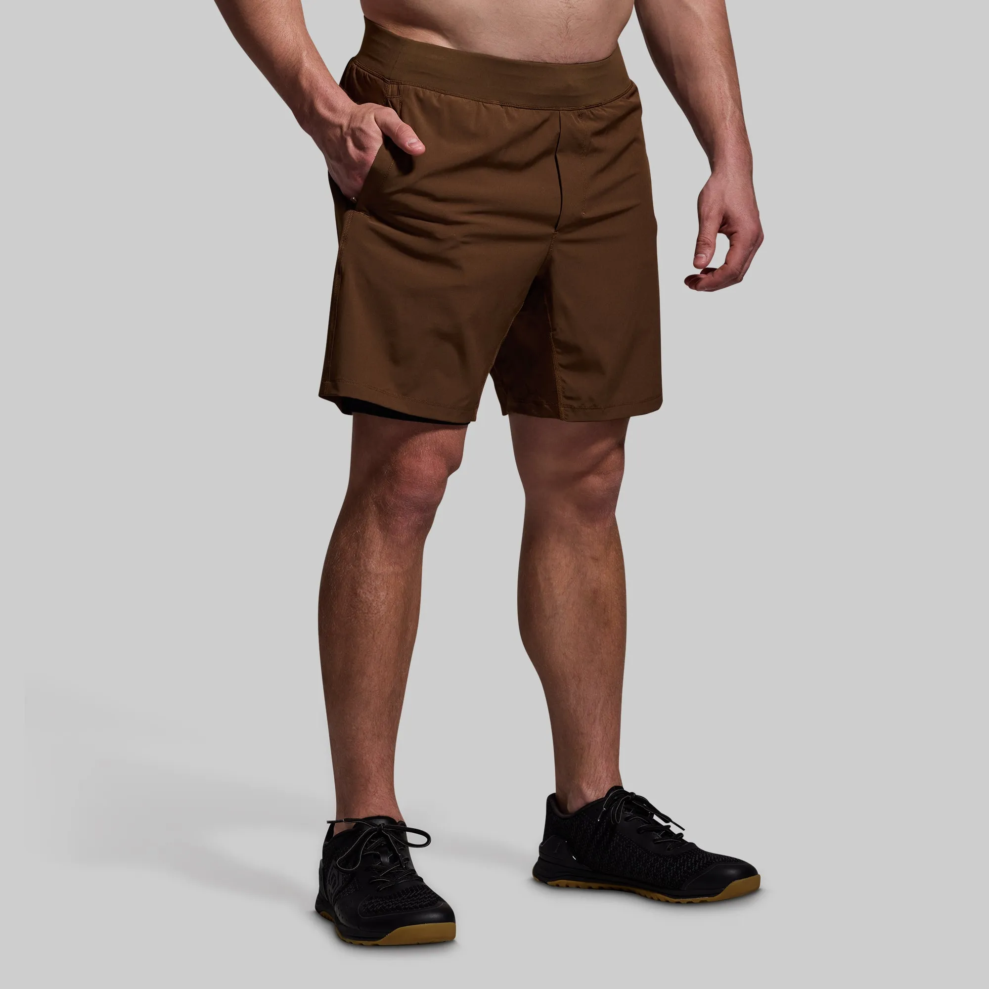Versatile Short w/ Compression 7" (Tobacco) sold by Born Primitive product image thumbnail 3
