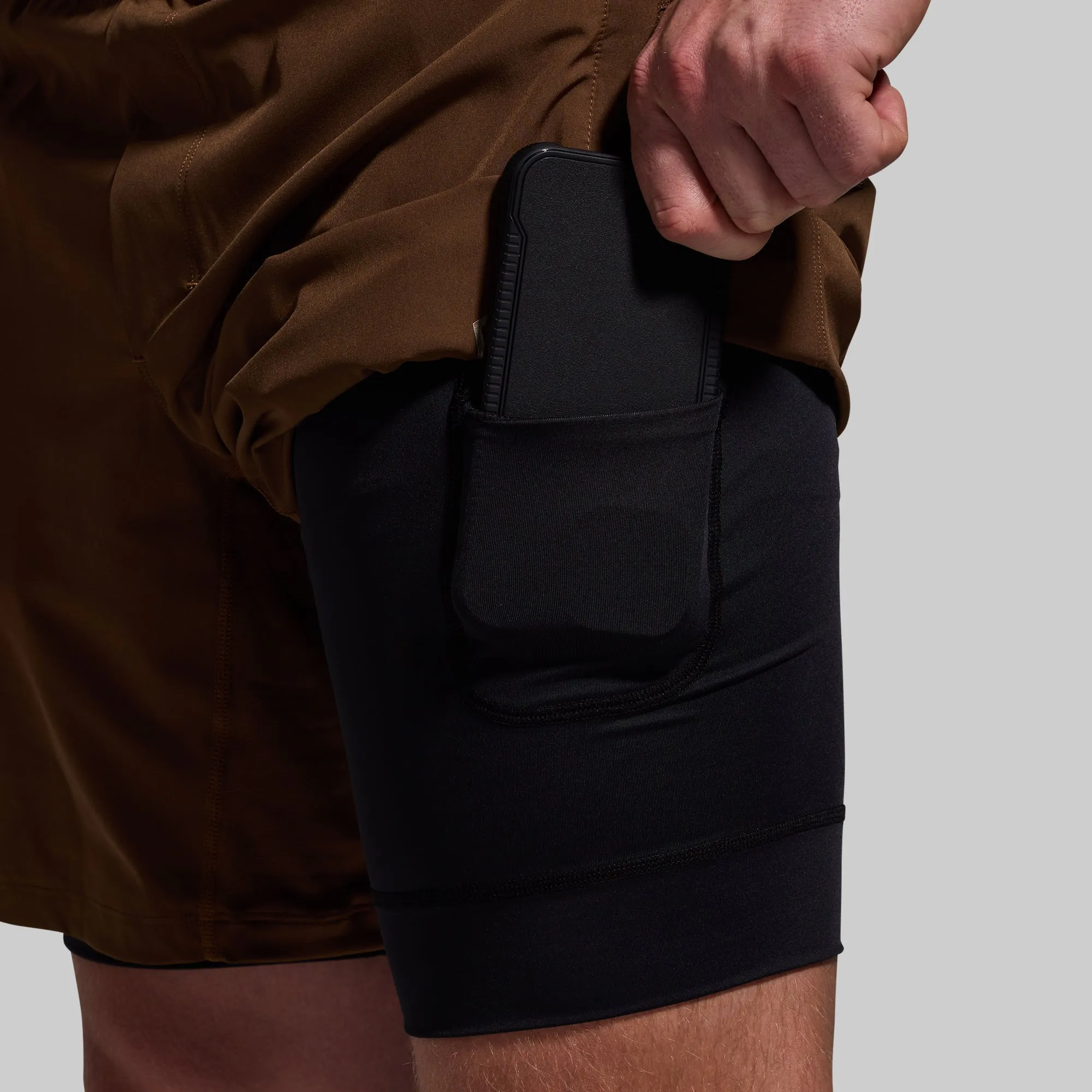 Versatile Short w/ Compression 7" (Tobacco) sold by Born Primitive product image thumbnail 4