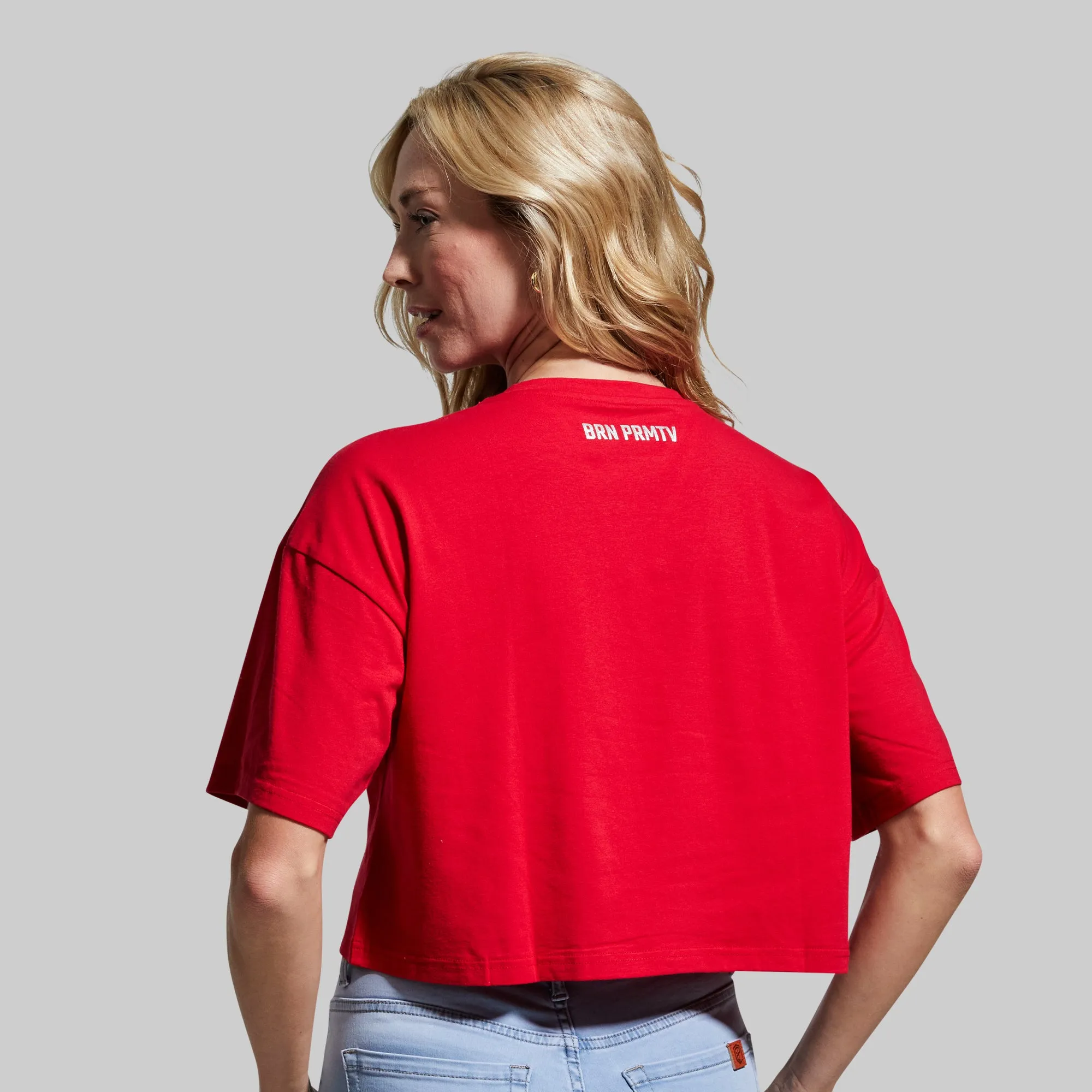 Training Crop Tee (Lava) sold by Born Primitive product image thumbnail 2