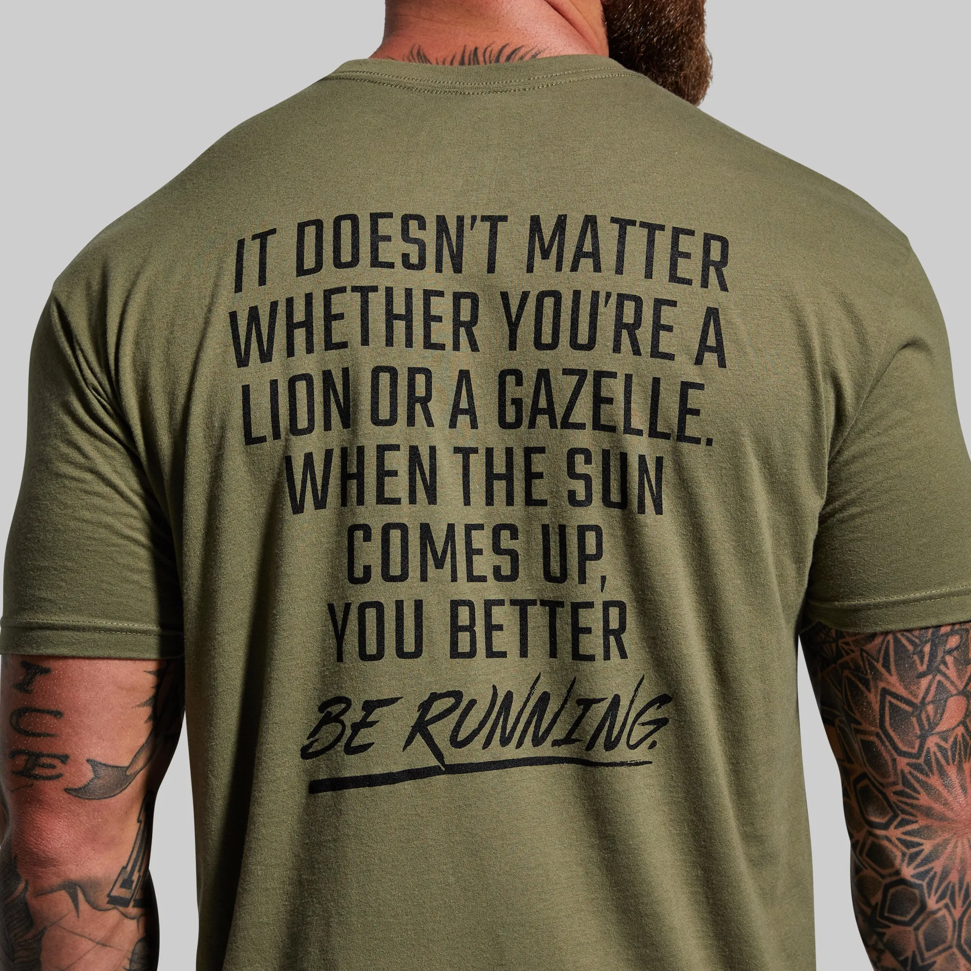 Modern Savage T-Shirt (Military Green) sold by Born Primitive product image thumbnail 4