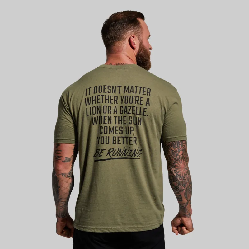 Modern Savage T-Shirt (Military Green) sold by Born Primitive