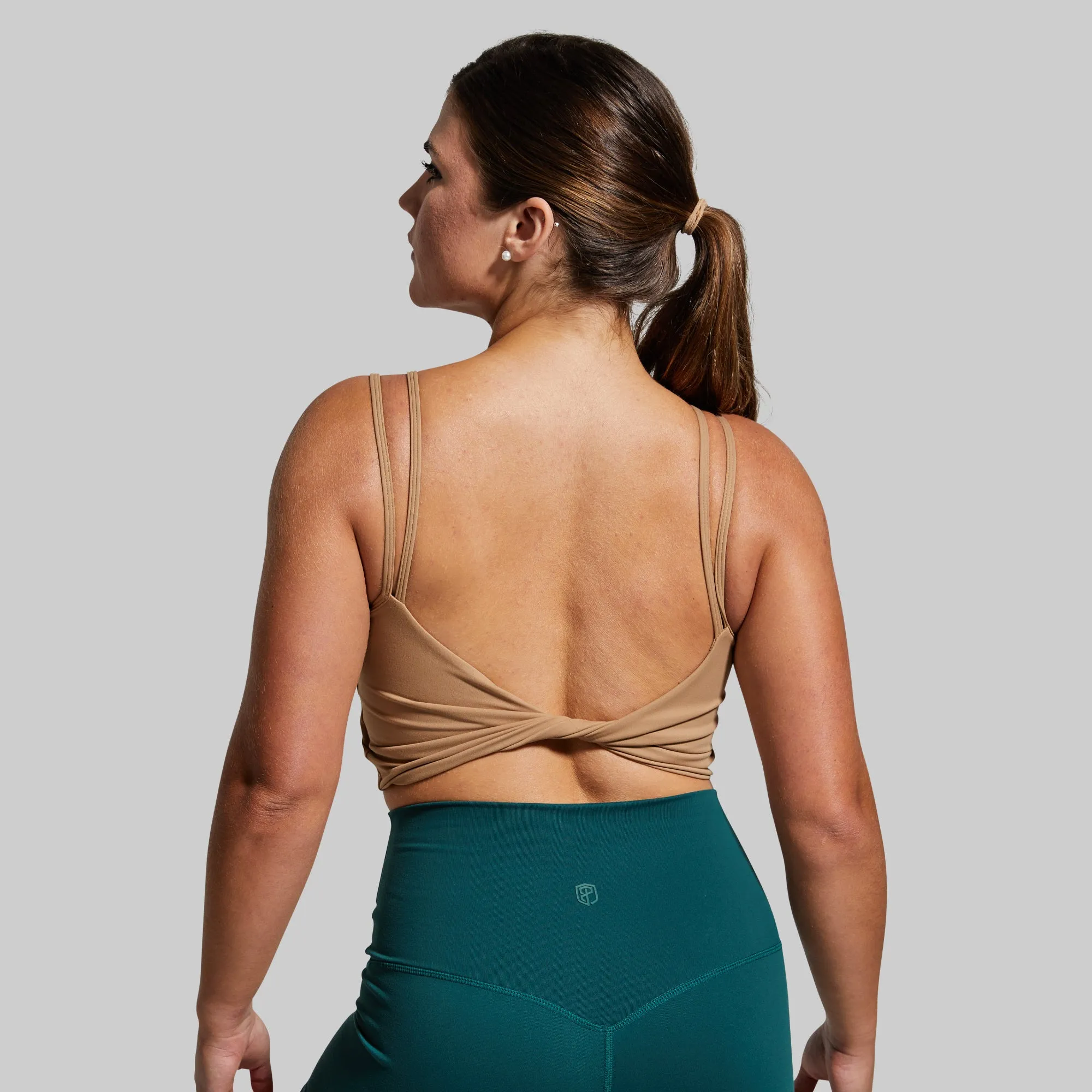 Don't Get It Twisted Sports Bra (Tiger's Eye) sold by Born Primitive