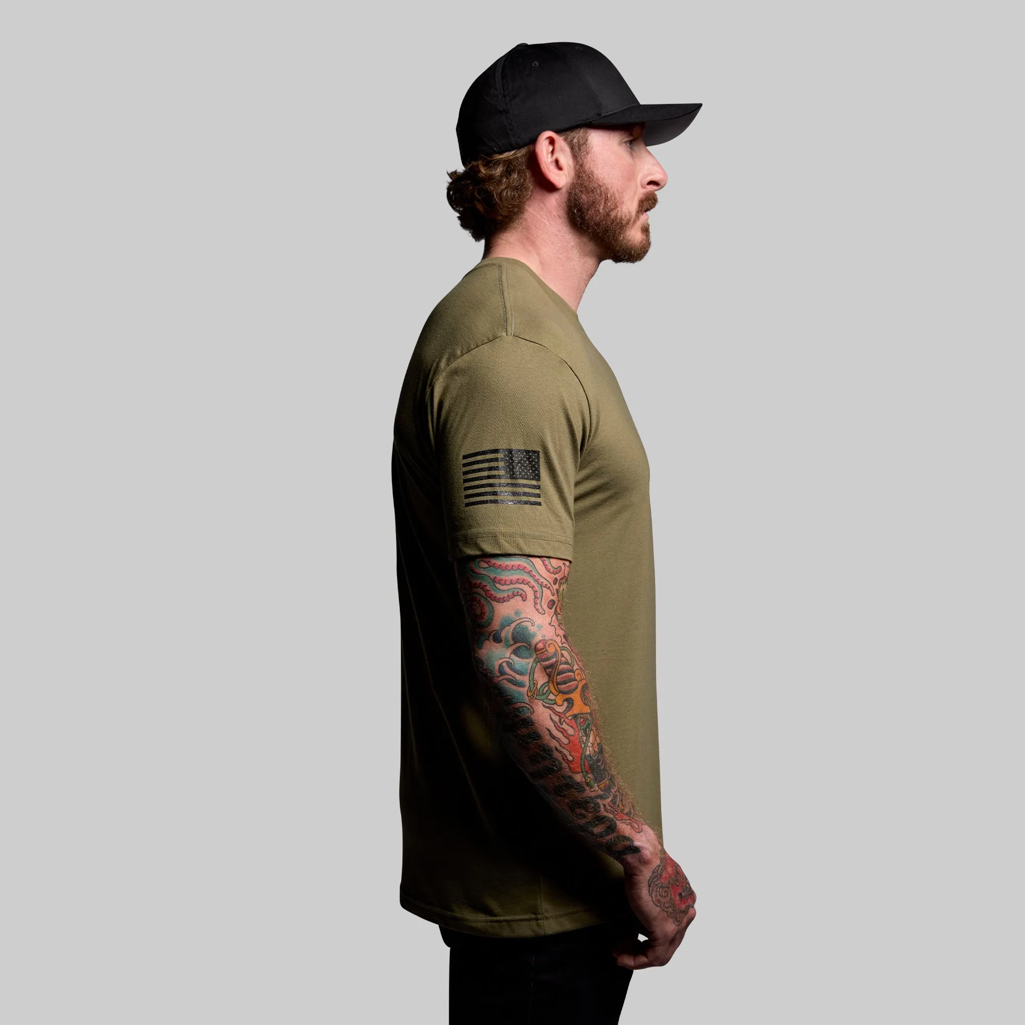 Tactical Skull Tee (Tactical Green) sold by Born Primitive product image thumbnail 4