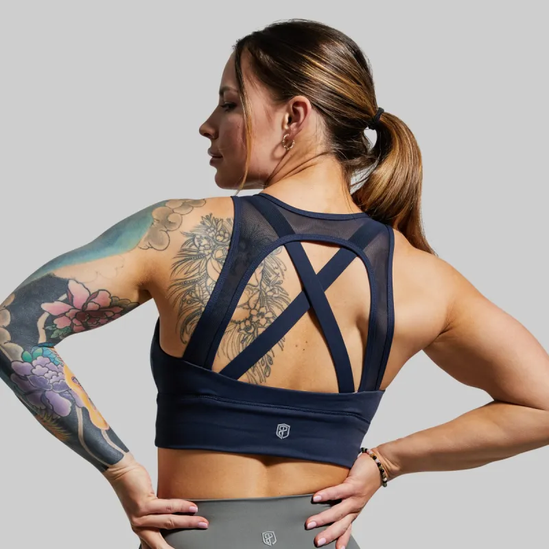 X-Factor Full Throttle Sports Bra (Navy) sold by Born Primitive