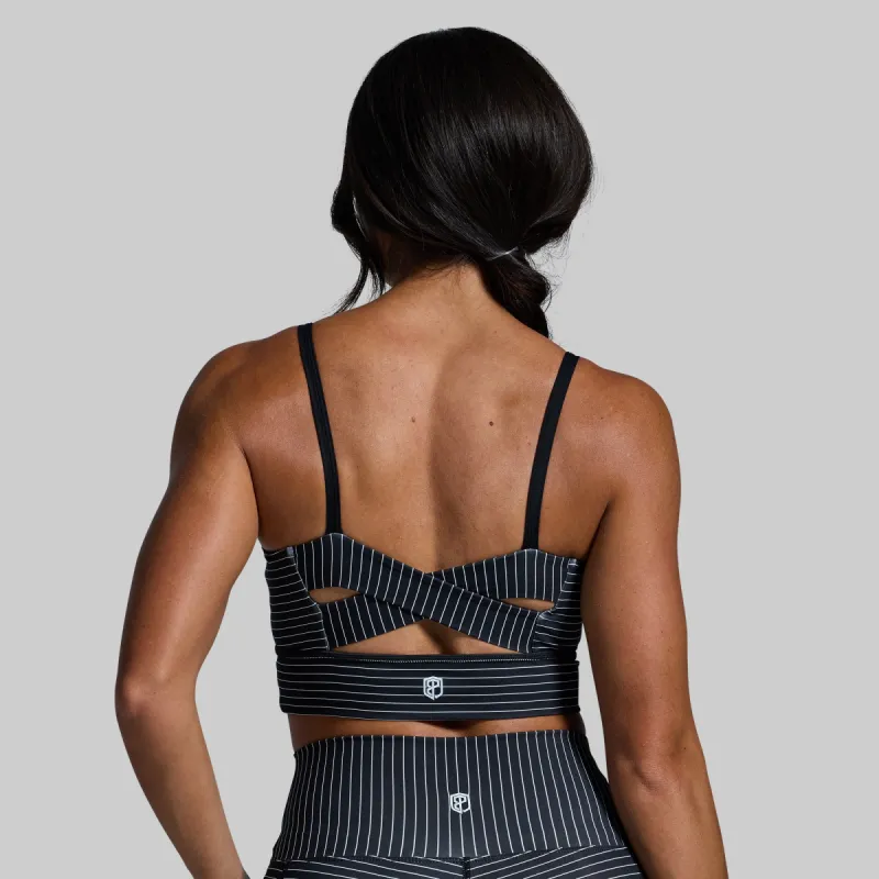 Radiance Sports Bra (Tuxedo) sold by Born Primitive