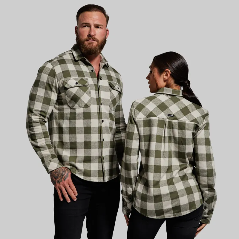 Woodsman Stretchy Flannel (Juniper) sold by Born Primitive