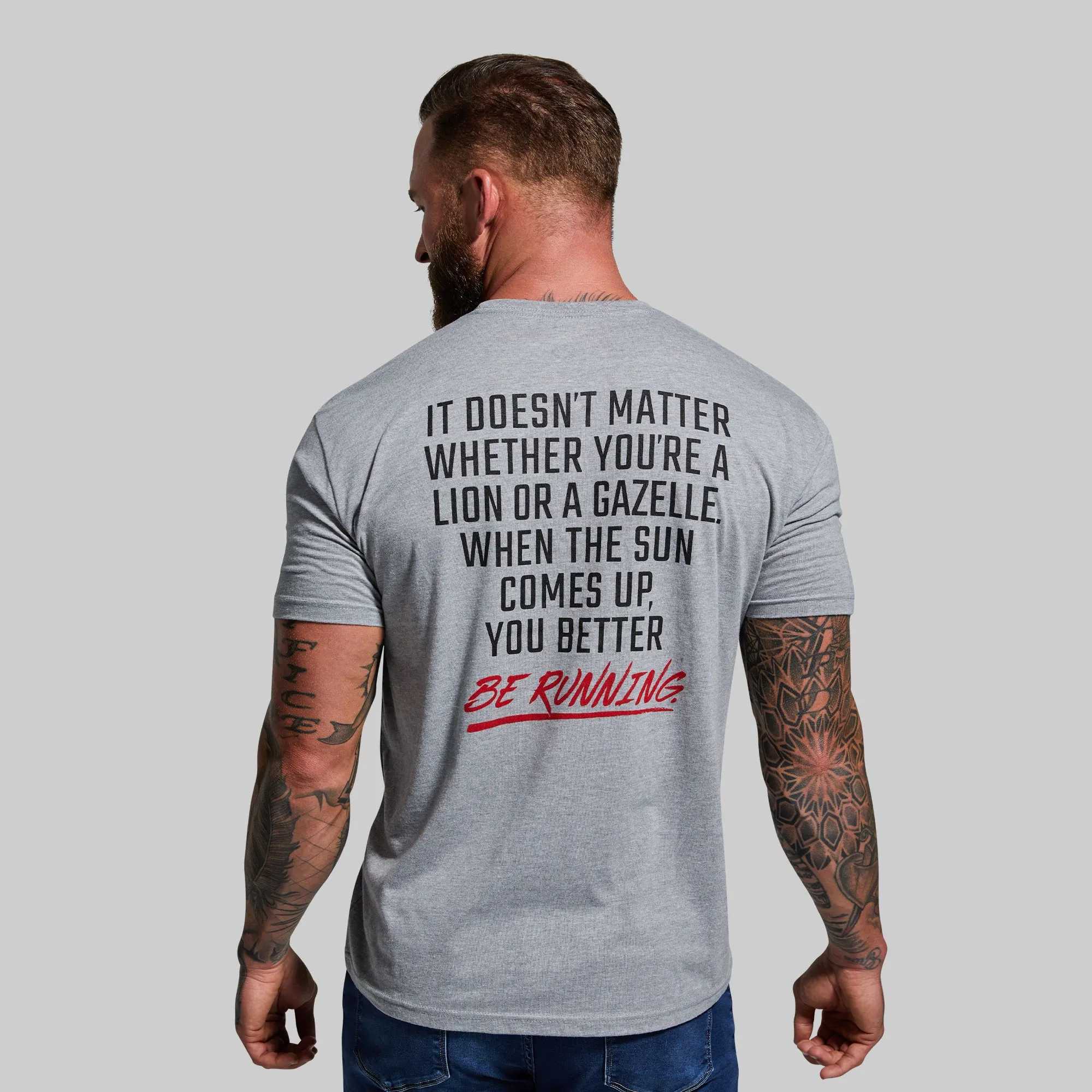 Modern Savage T-Shirt (Dark Heather Grey) sold by Born Primitive product image thumbnail 2