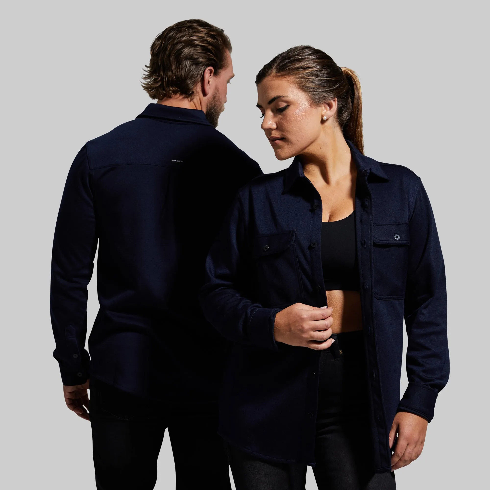 Woodsman Stretchy Flannel (Navy) sold by Born Primitive