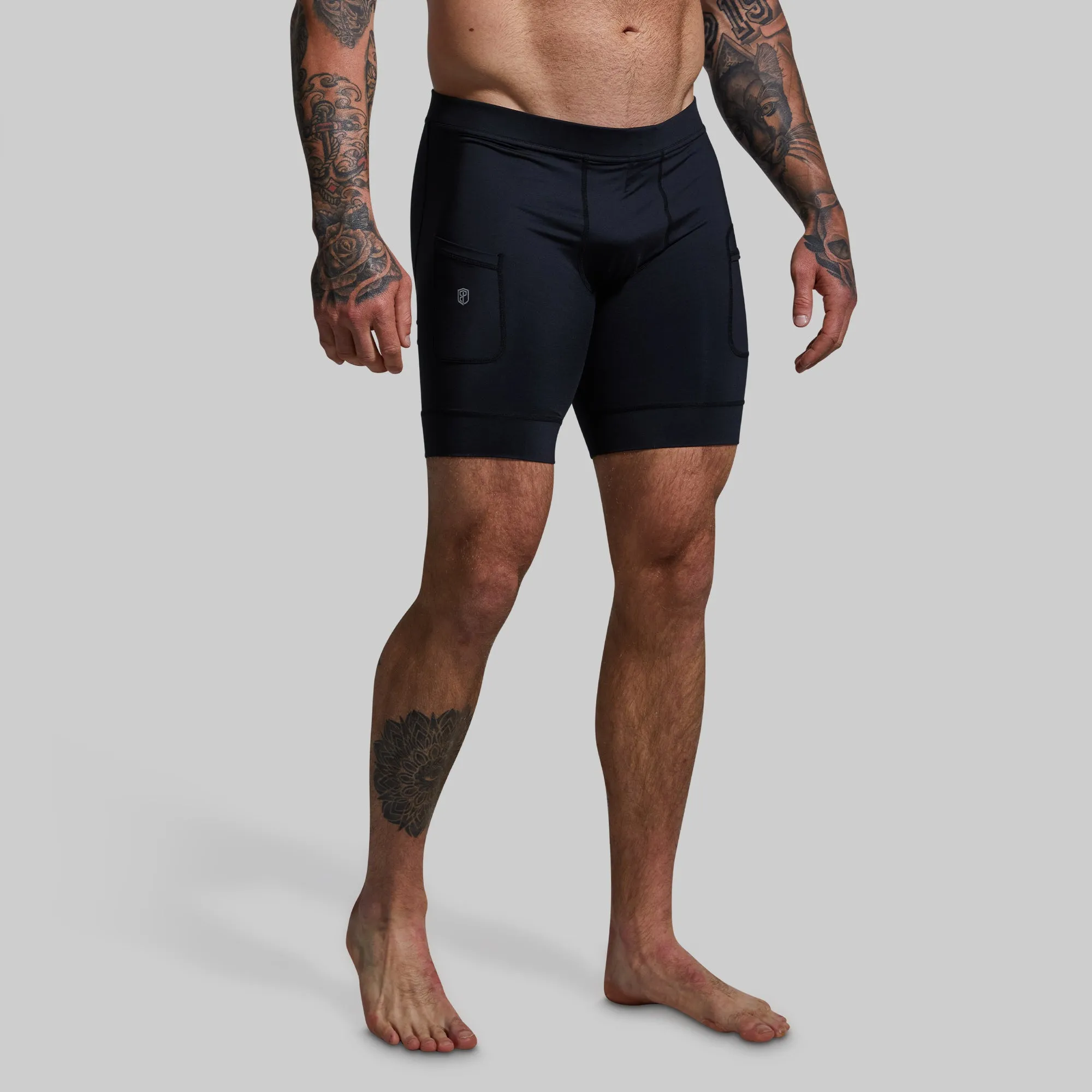 Men's Compression Short (Black) sold by Born Primitive