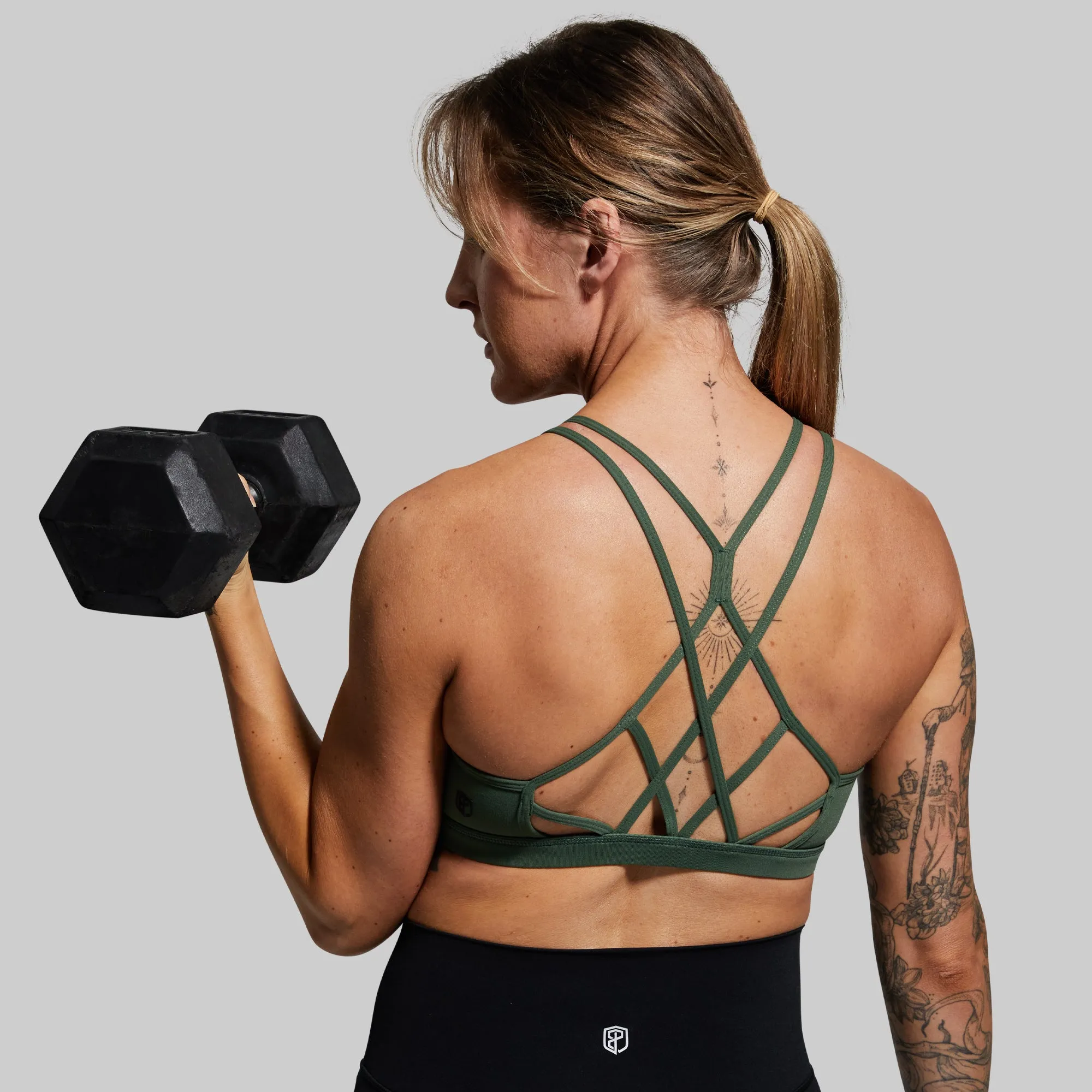 Warrior Original Sports Bra (Brand Strength-Forest Green) sold by Born Primitive