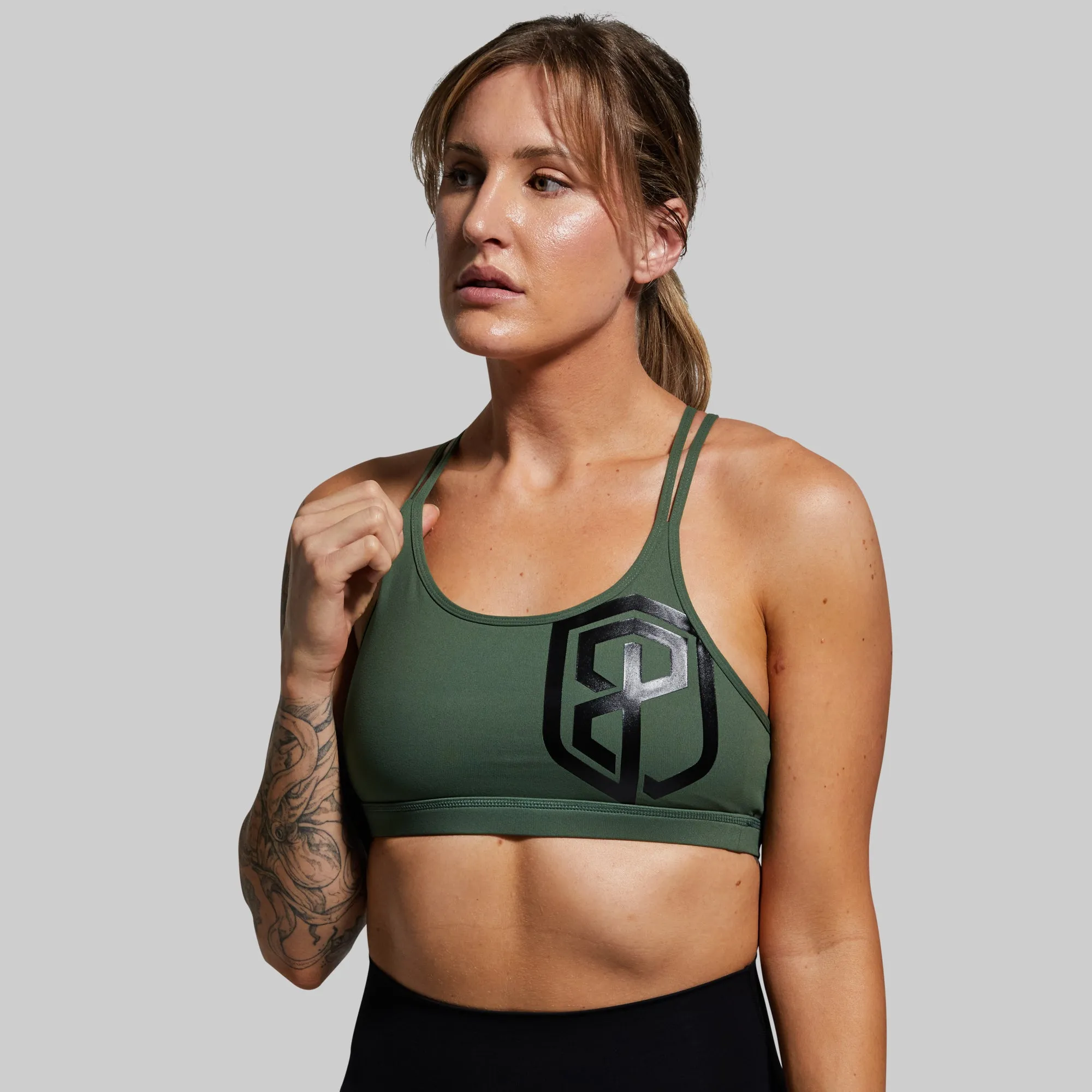 Warrior Original Sports Bra (Brand Strength-Forest Green) sold by Born Primitive product image thumbnail 2