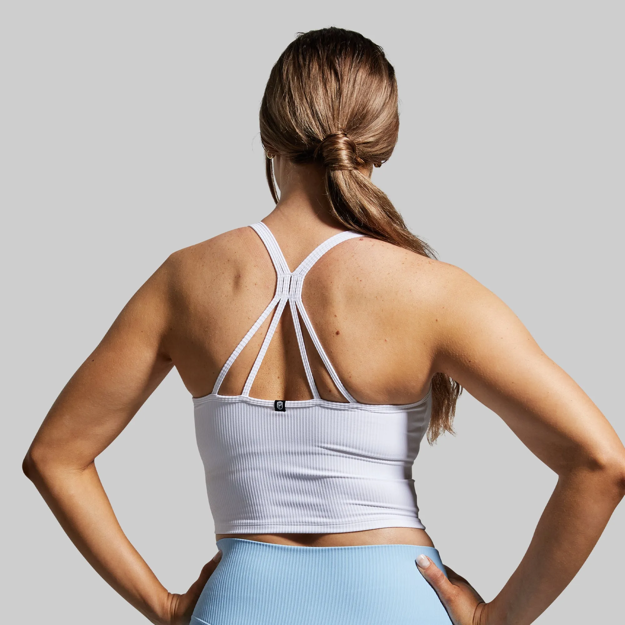 Limitless Sports Bra (White) sold by Born Primitive