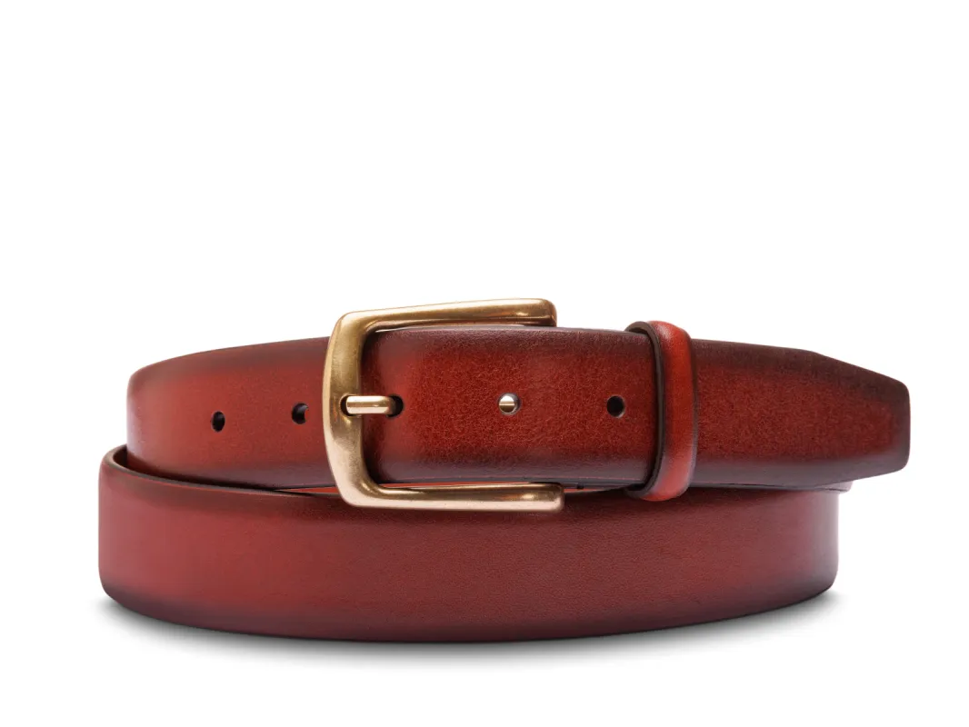 Smoked Old Leather Belt sold by Bosca