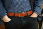 Old Leather Salerno Belt sold by Bosca