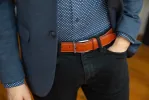 Old Leather Salerno Belt sold by Bosca