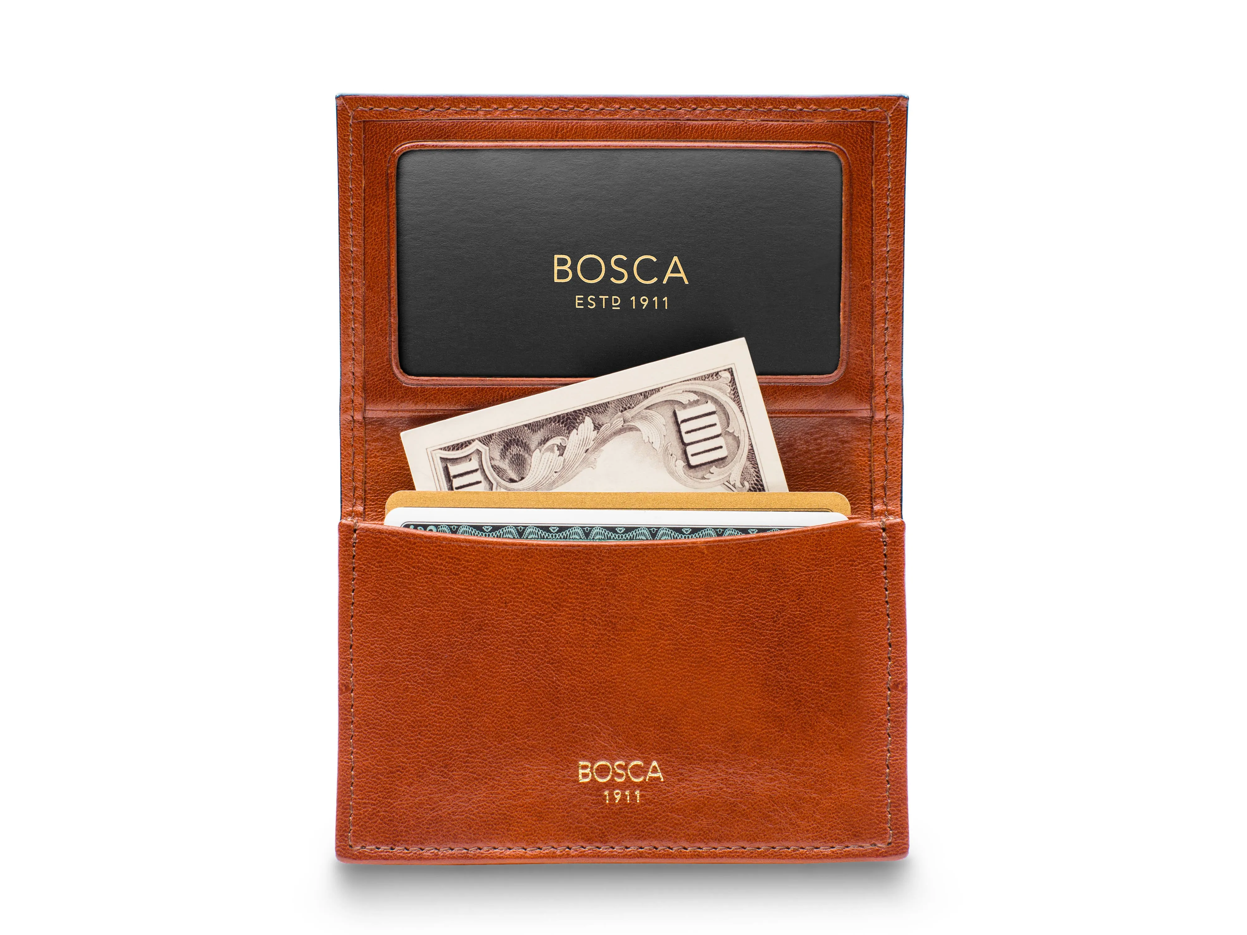 Old Leather Full Gusset, 2 Pkt Card Case W/ I.D. sold by Bosca product image thumbnail 2