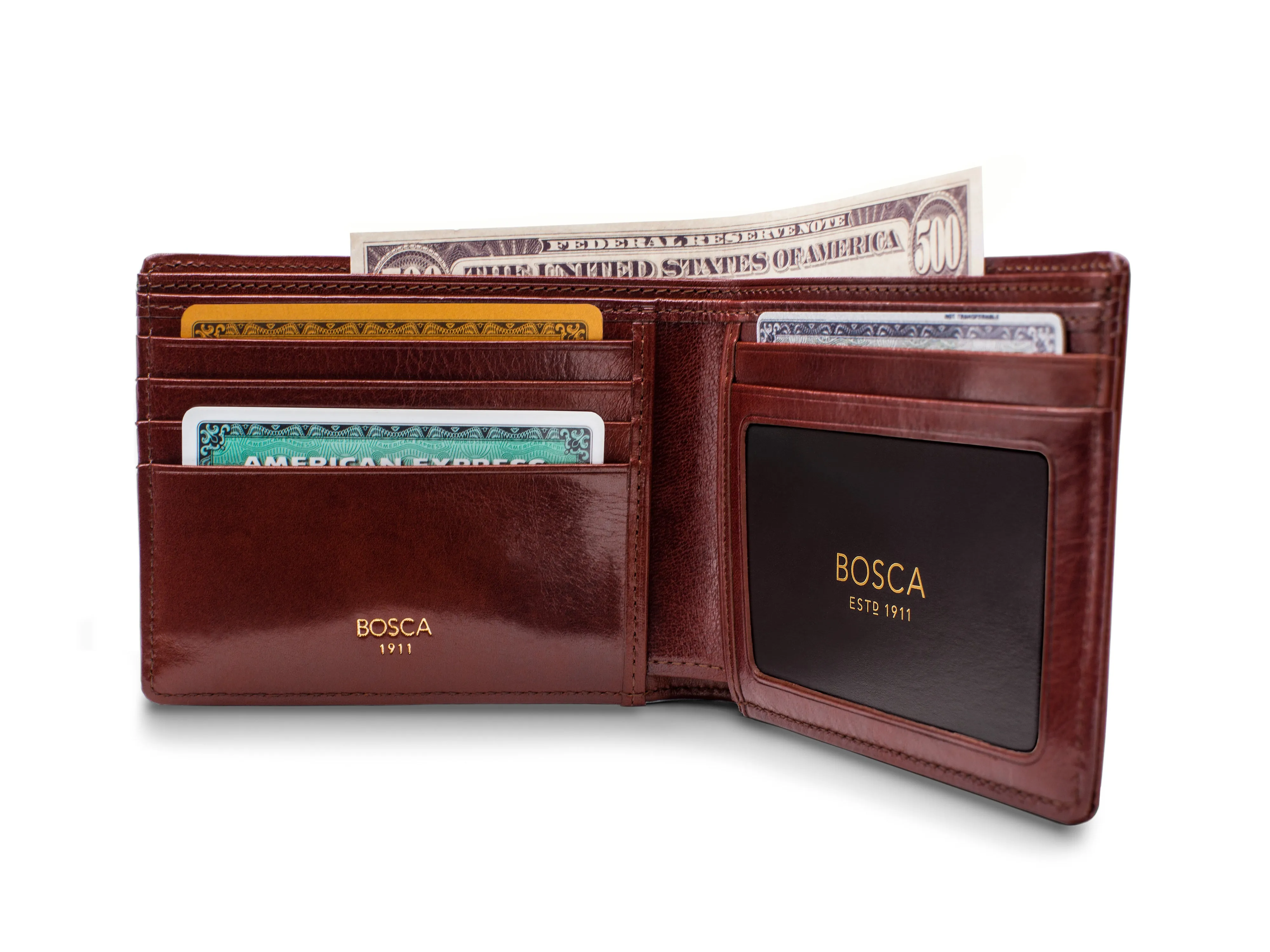 Old Leather 5 Pocket Wallet W/ I.D. sold by Bosca product image thumbnail 5
