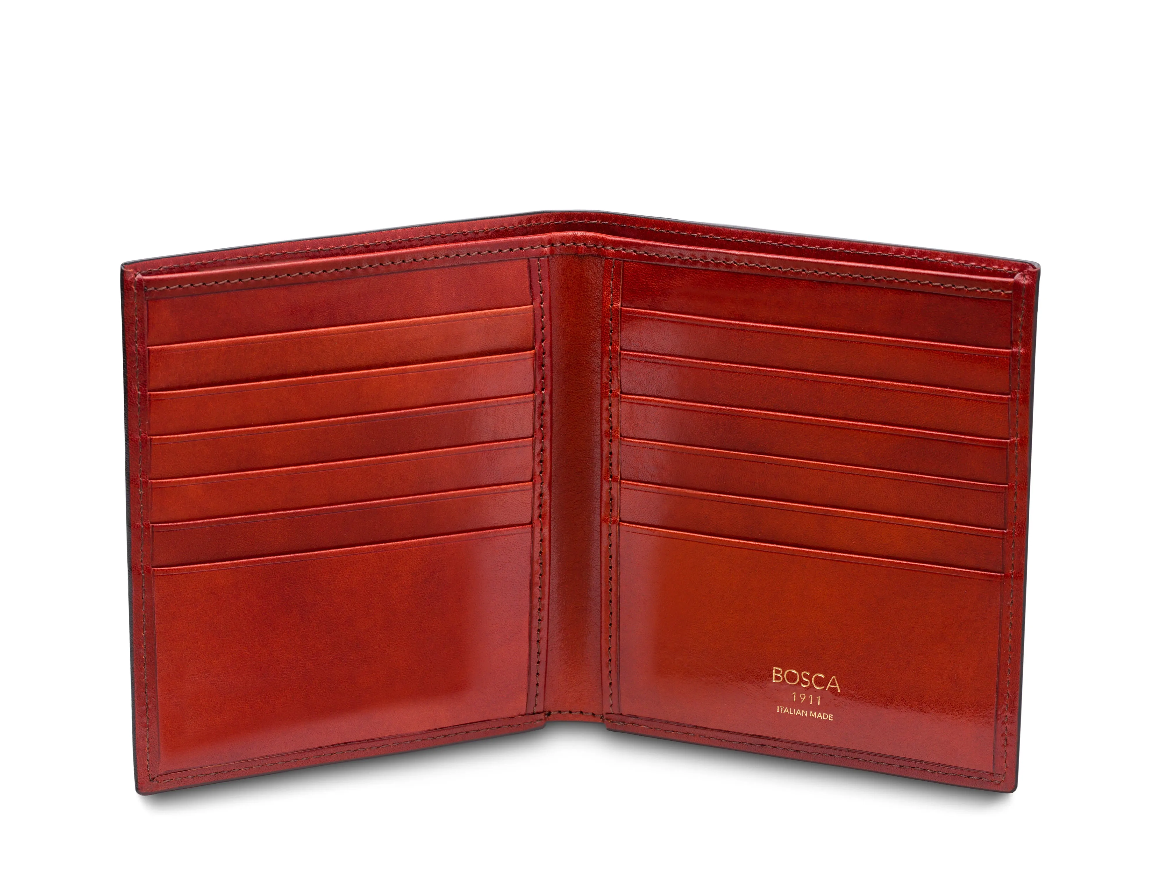 Old Leather Italia 12 Pocket Credit Wallet sold by Bosca product image thumbnail 3