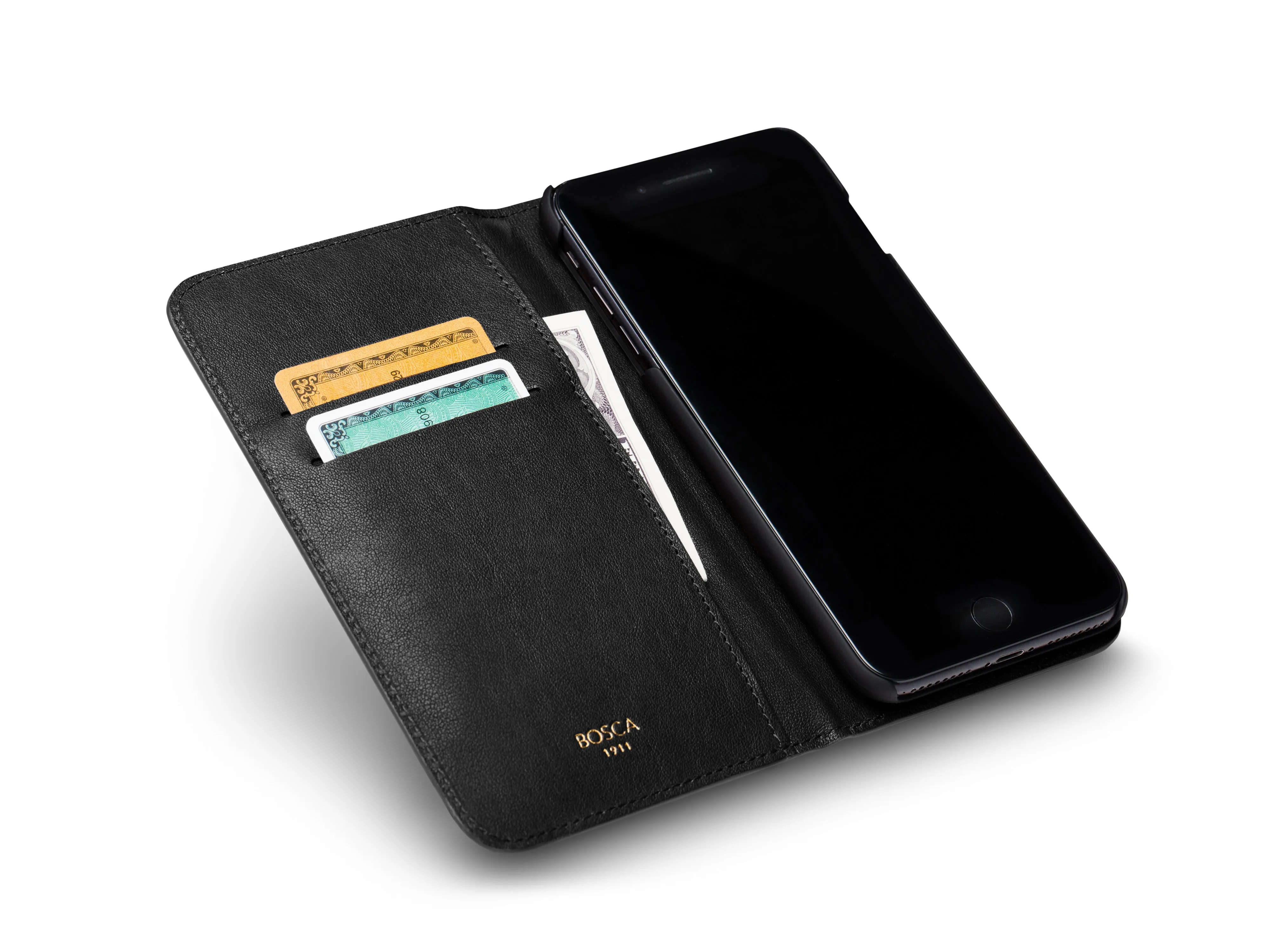 Napoli Nappa iPhone 8+ Flip Case with Cards Inside sold by Bosca product image thumbnail 2