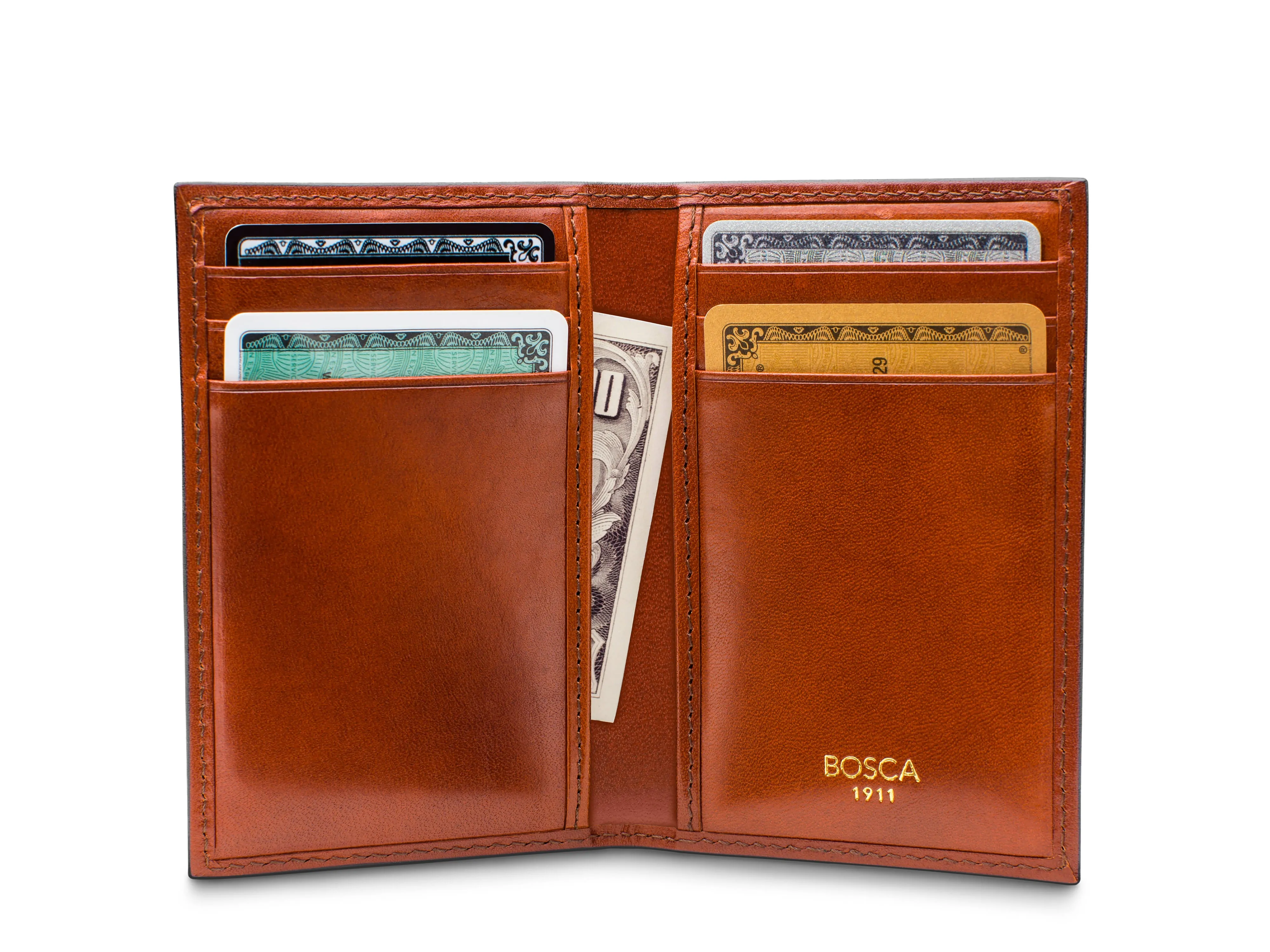 Old Leather 8 Pocket Credit Card Case sold by Bosca product image thumbnail 5