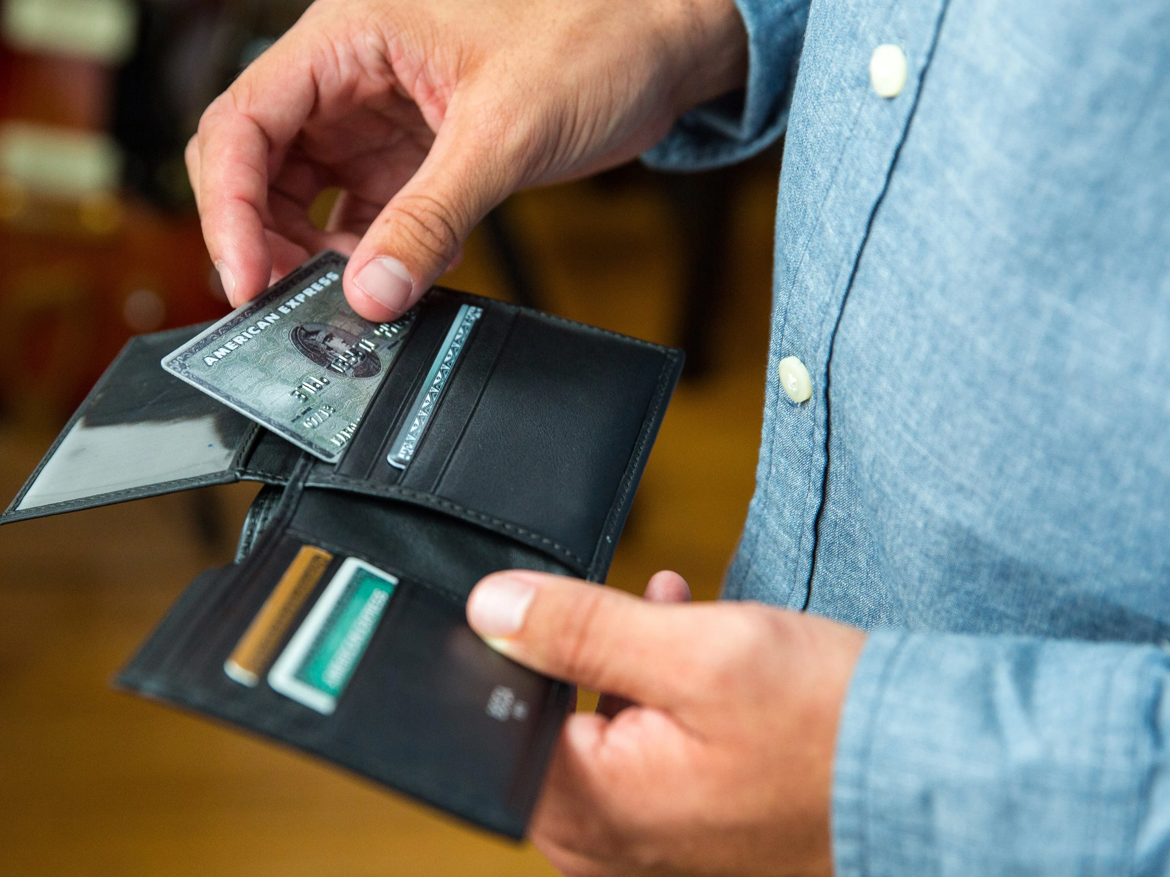 Nappa Vitello Credit Wallet w/I.D. Passcase sold by Bosca product image thumbnail 2