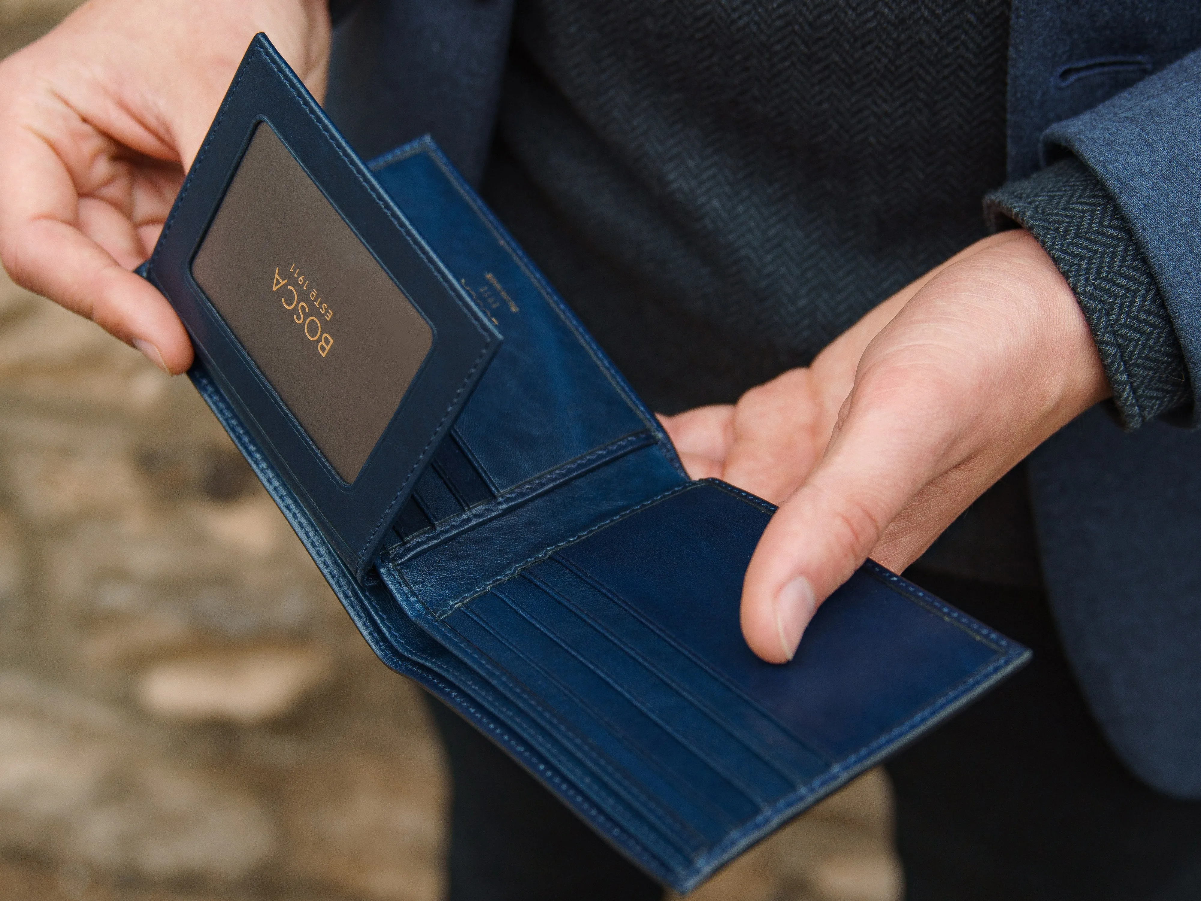 Old Leather Credit Wallet w/I.D. Passcase sold by Bosca product image thumbnail 2