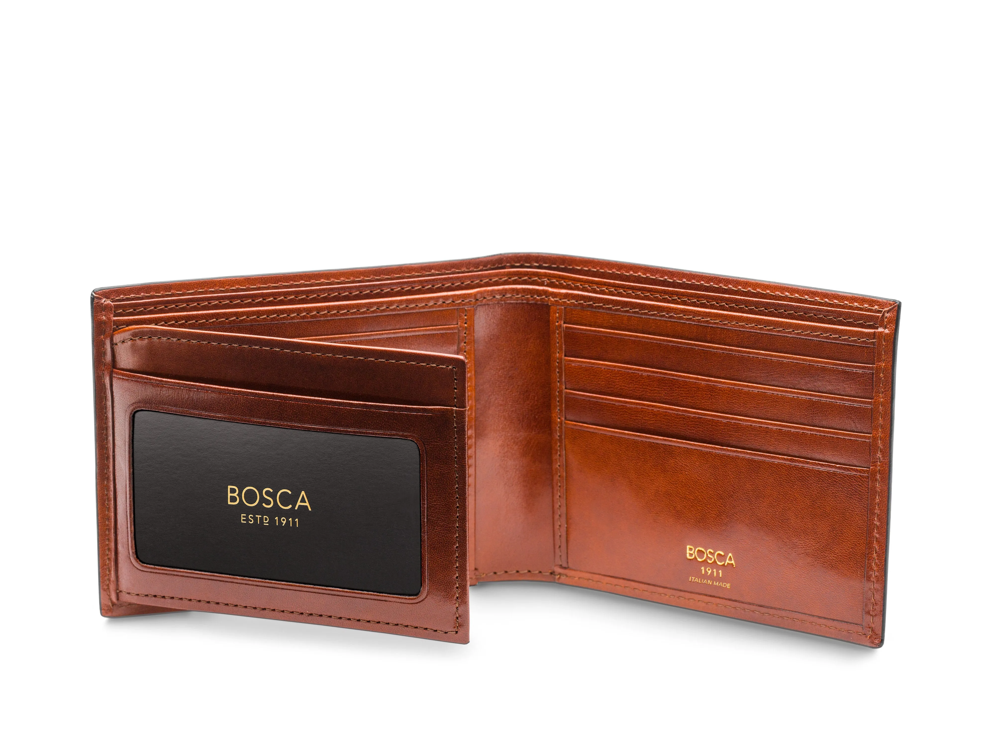 Old Leather Italia Bifold With Card / I.D. Flap sold by Bosca product image thumbnail 5