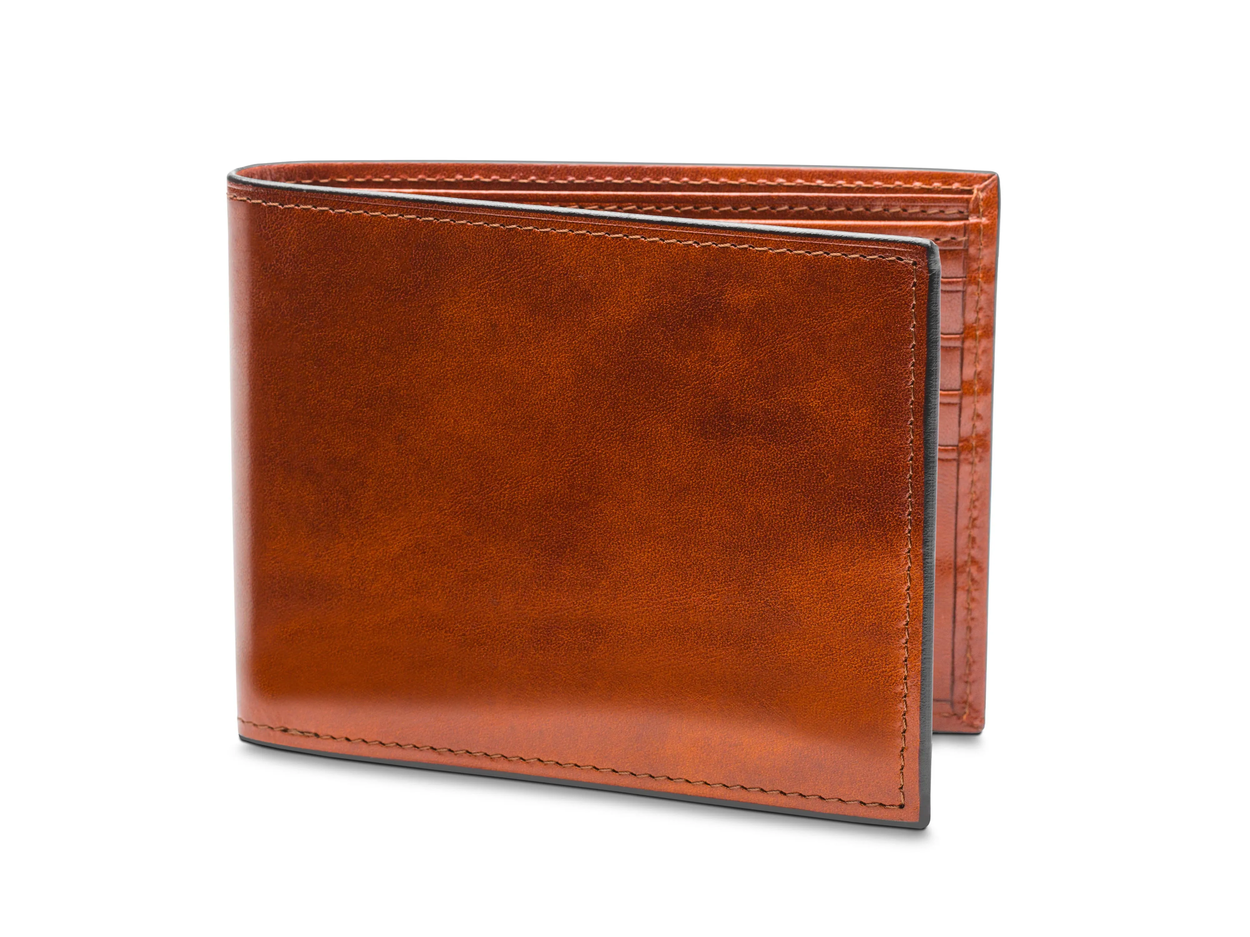 Old Leather Italia Bifold With Card / I.D. Flap sold by Bosca