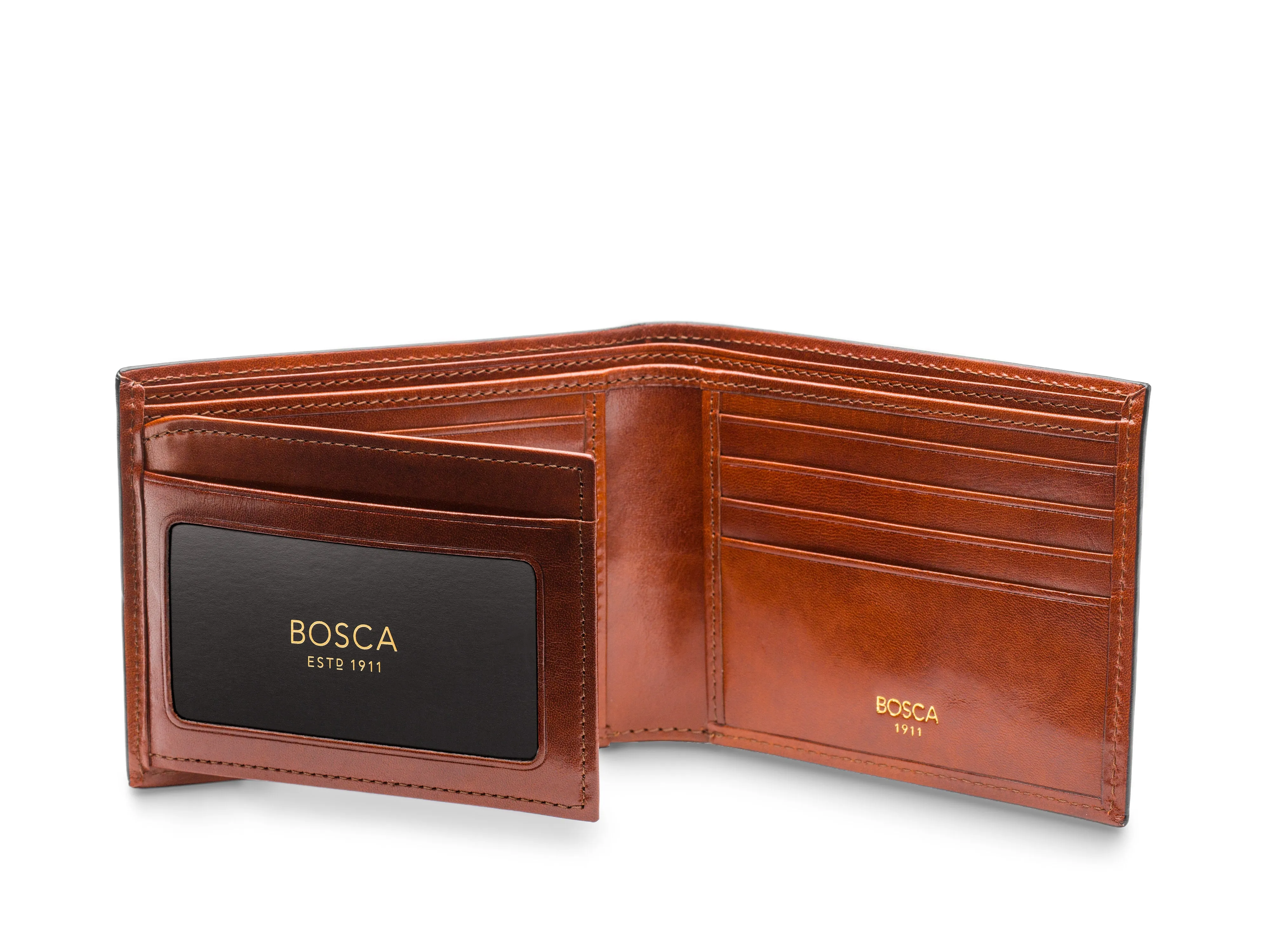 Old Leather Bifold With Card / I.D. Flap sold by Bosca product image thumbnail 2