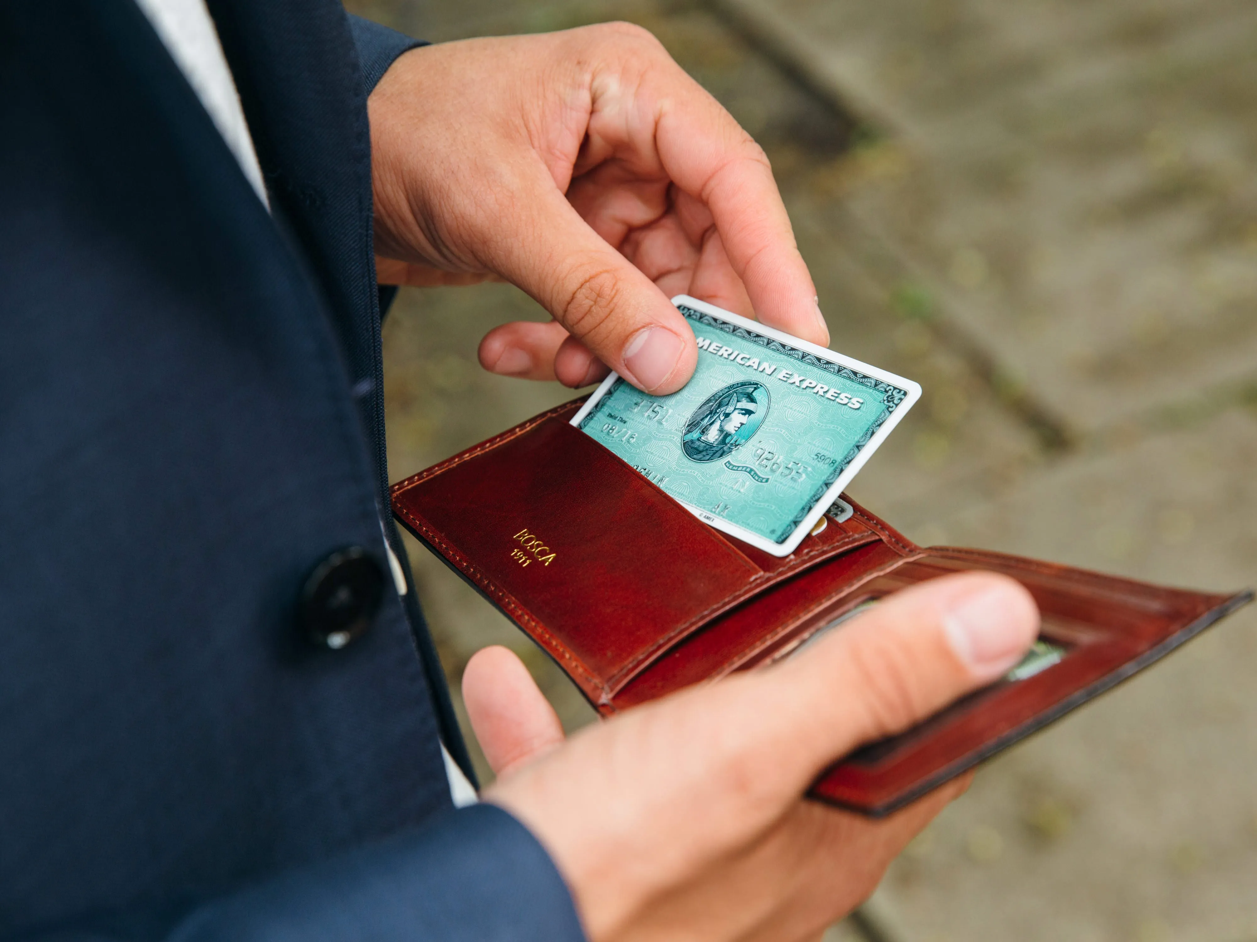 Old Leather Executive I.D. Wallet sold by Bosca product image thumbnail 2