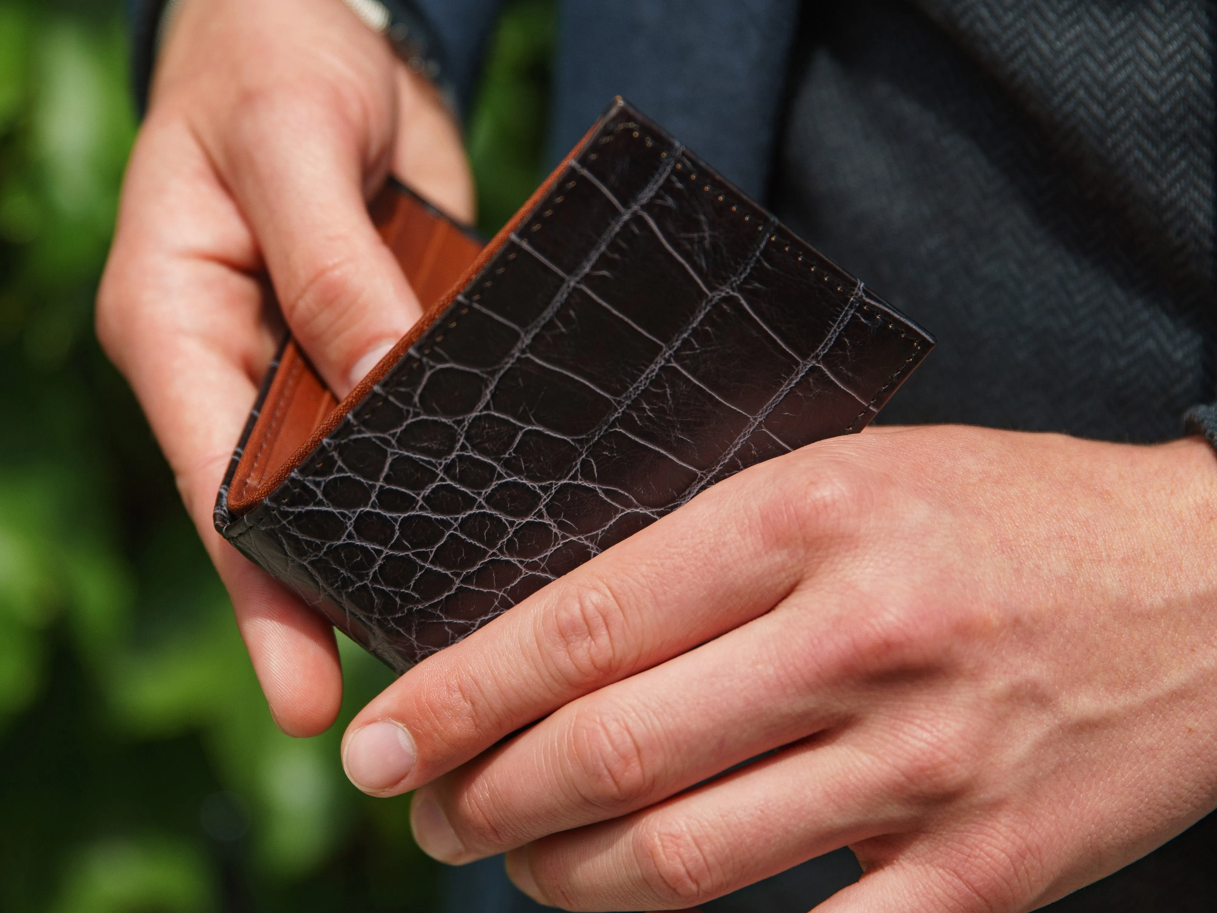 Vintage Crocco Small Bifold Wallet sold by Bosca product image thumbnail 2