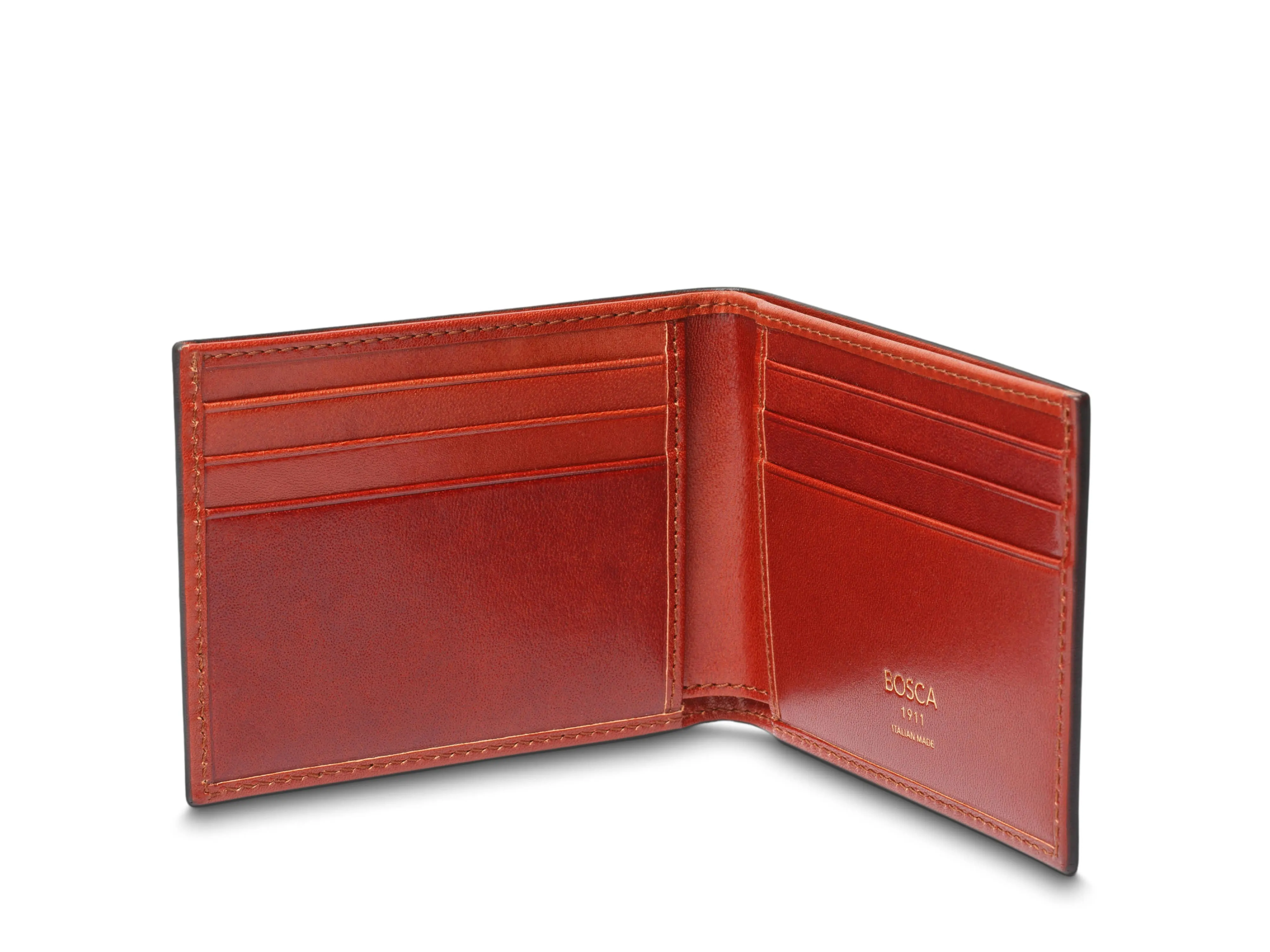 Smoked Old Leather Small Bifold Wallet sold by Bosca product image thumbnail 3