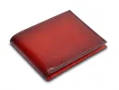 Smoked Old Leather Small Bifold Wallet sold by Bosca
