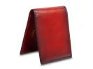 Smoked Old Leather Small Bifold Wallet sold by Bosca