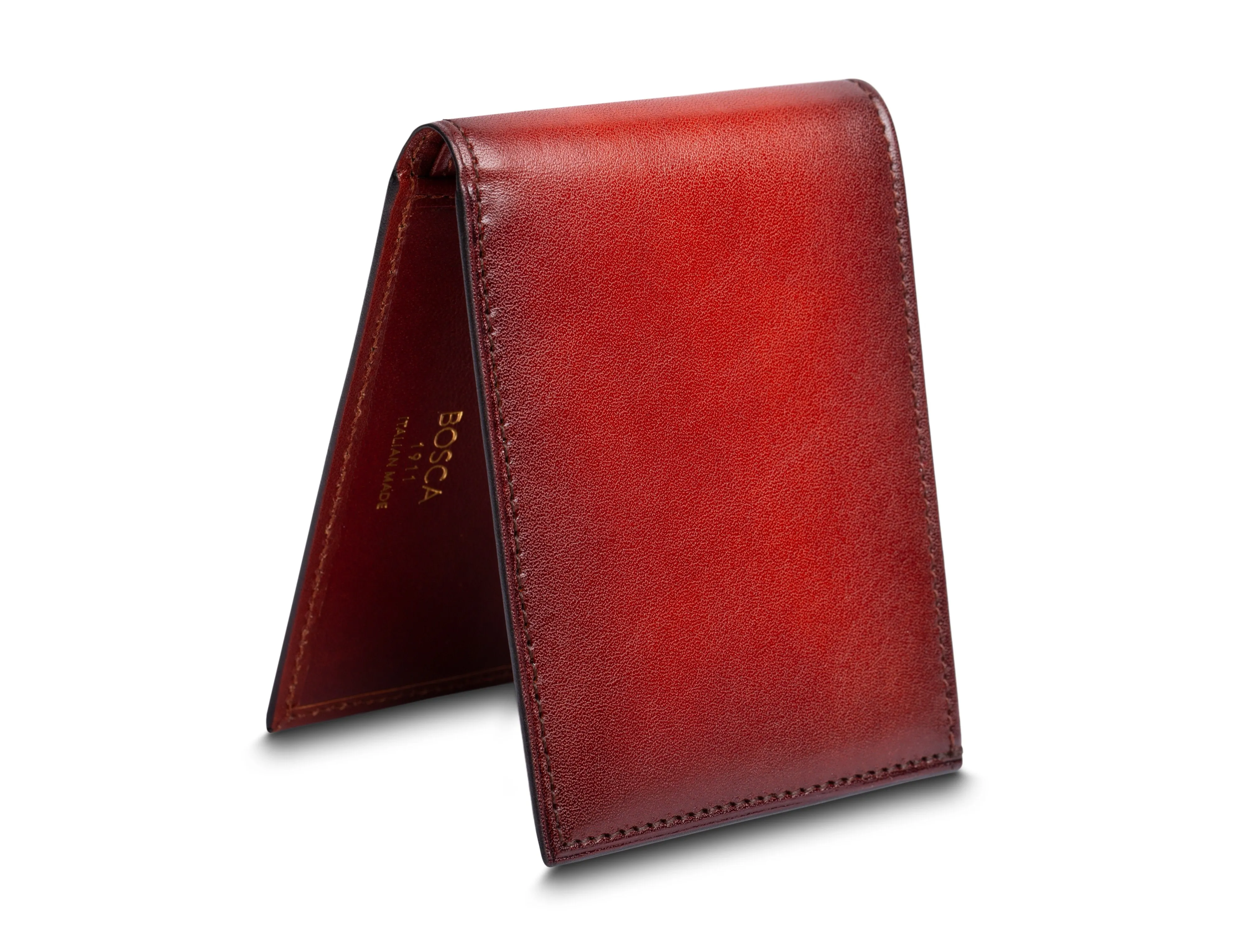 Smoked Old Leather Small Bifold Wallet sold by Bosca product image thumbnail 4