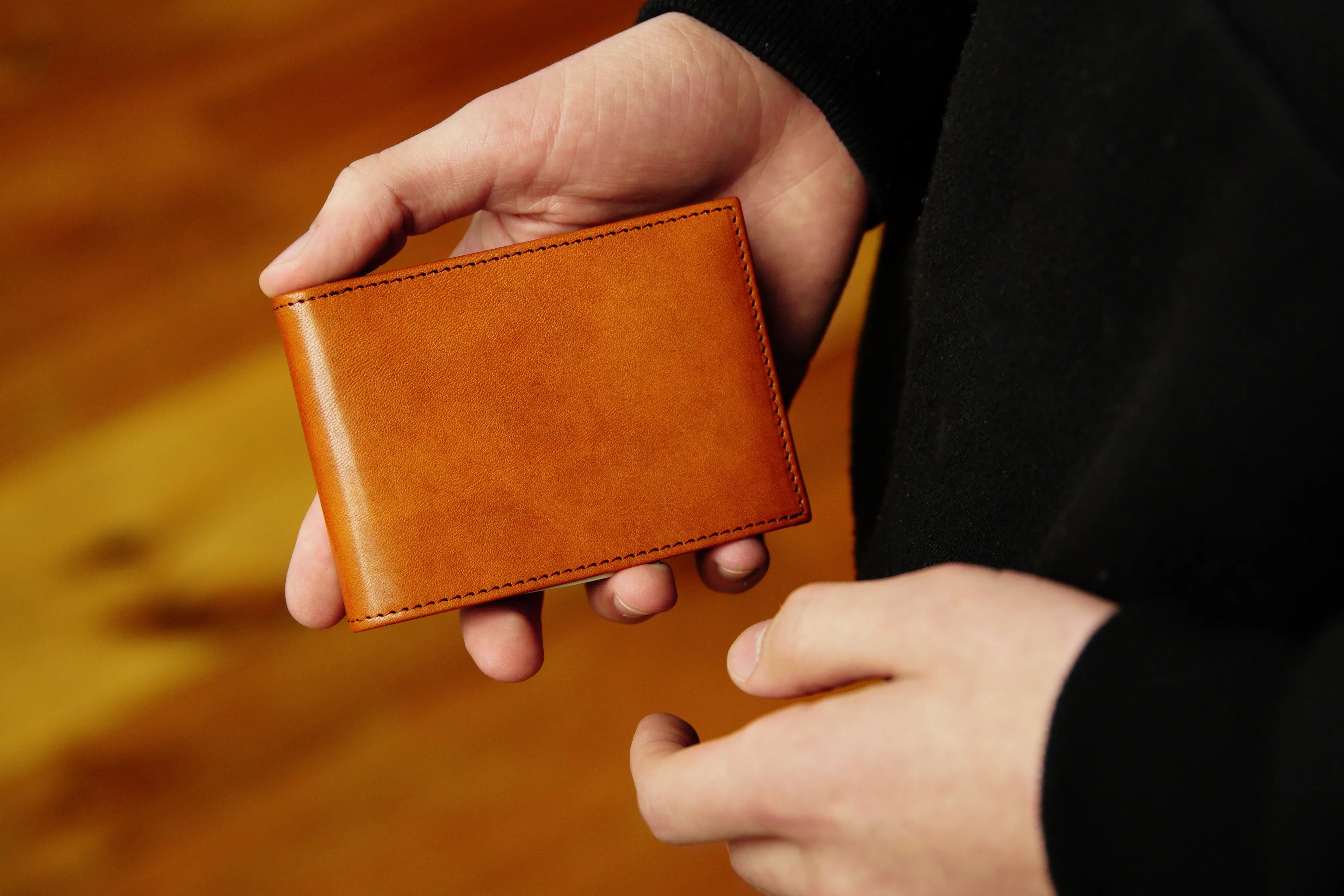 Old Leather Small Bifold Wallet sold by Bosca product image thumbnail 5