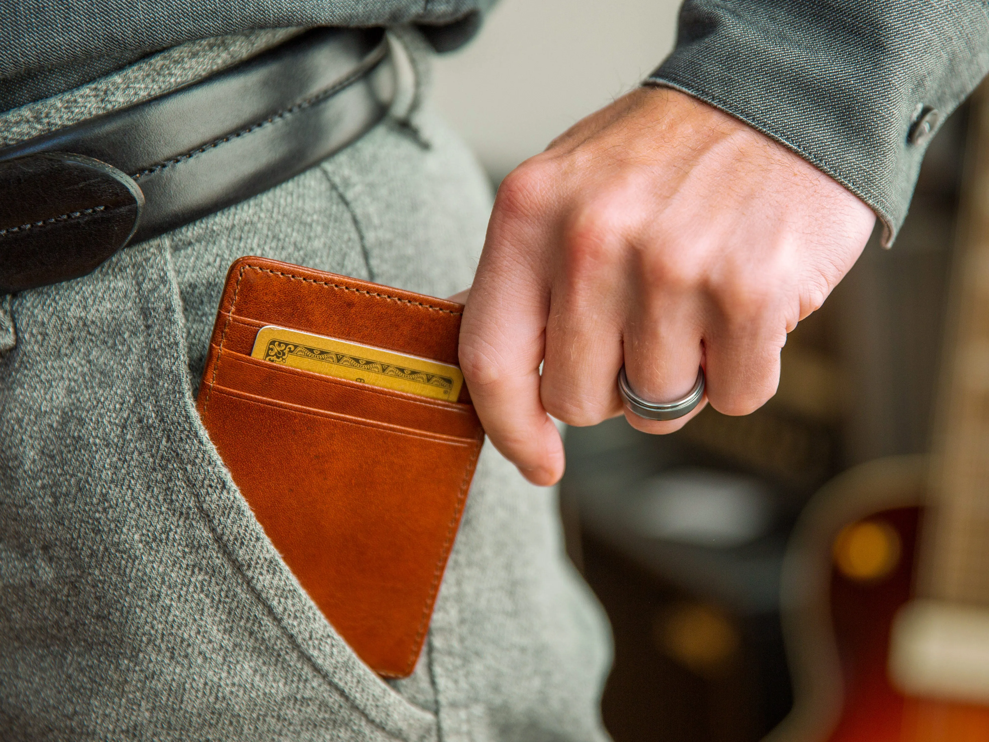 Old Leather Italia Front Pocket Wallet sold by Bosca product image thumbnail 2