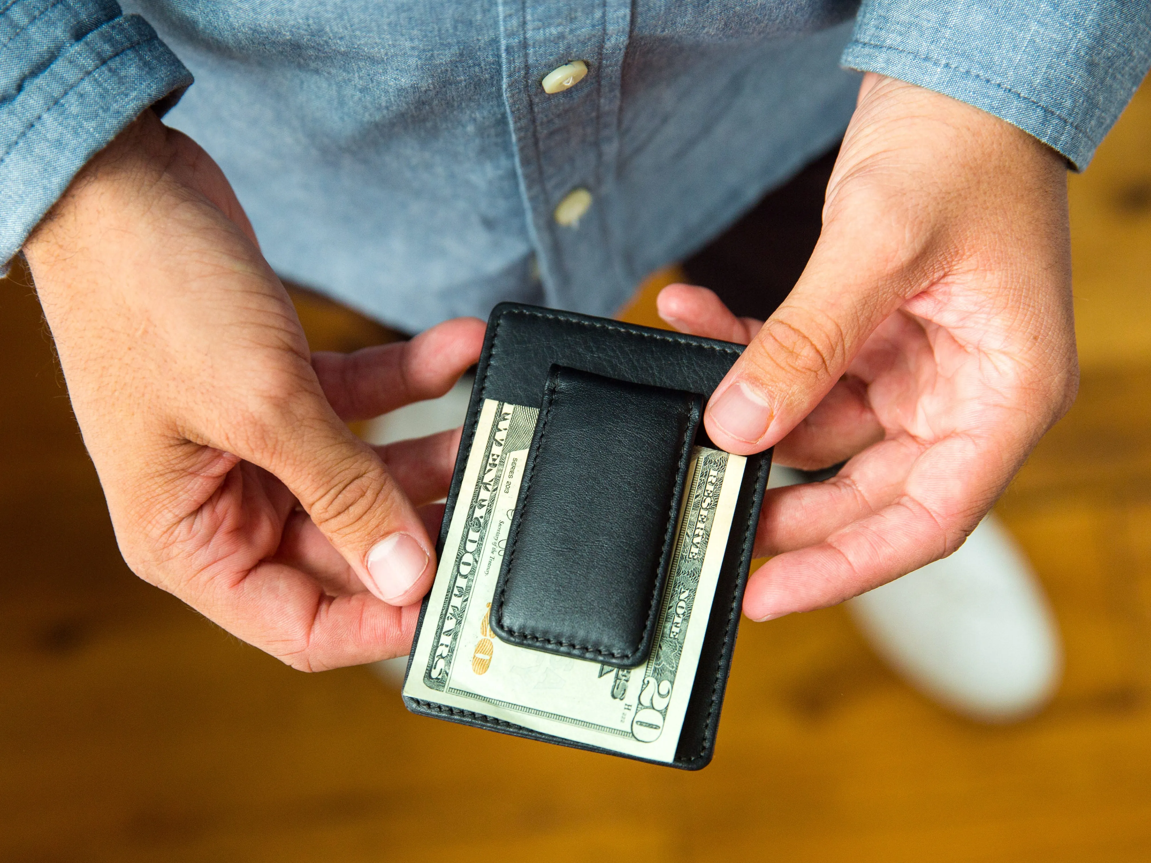 Nappa Vitello Front Pocket Wallet sold by Bosca product image thumbnail 2