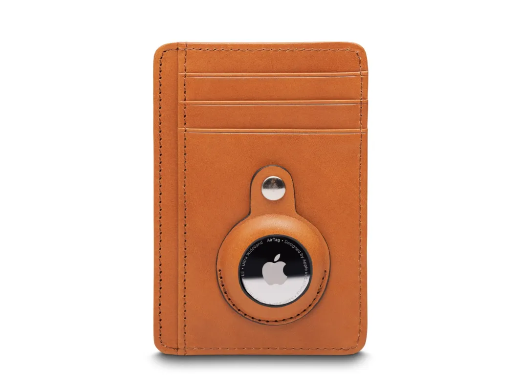 Old Leather AirTag 7 Pocket I.D. Card Case sold by Bosca