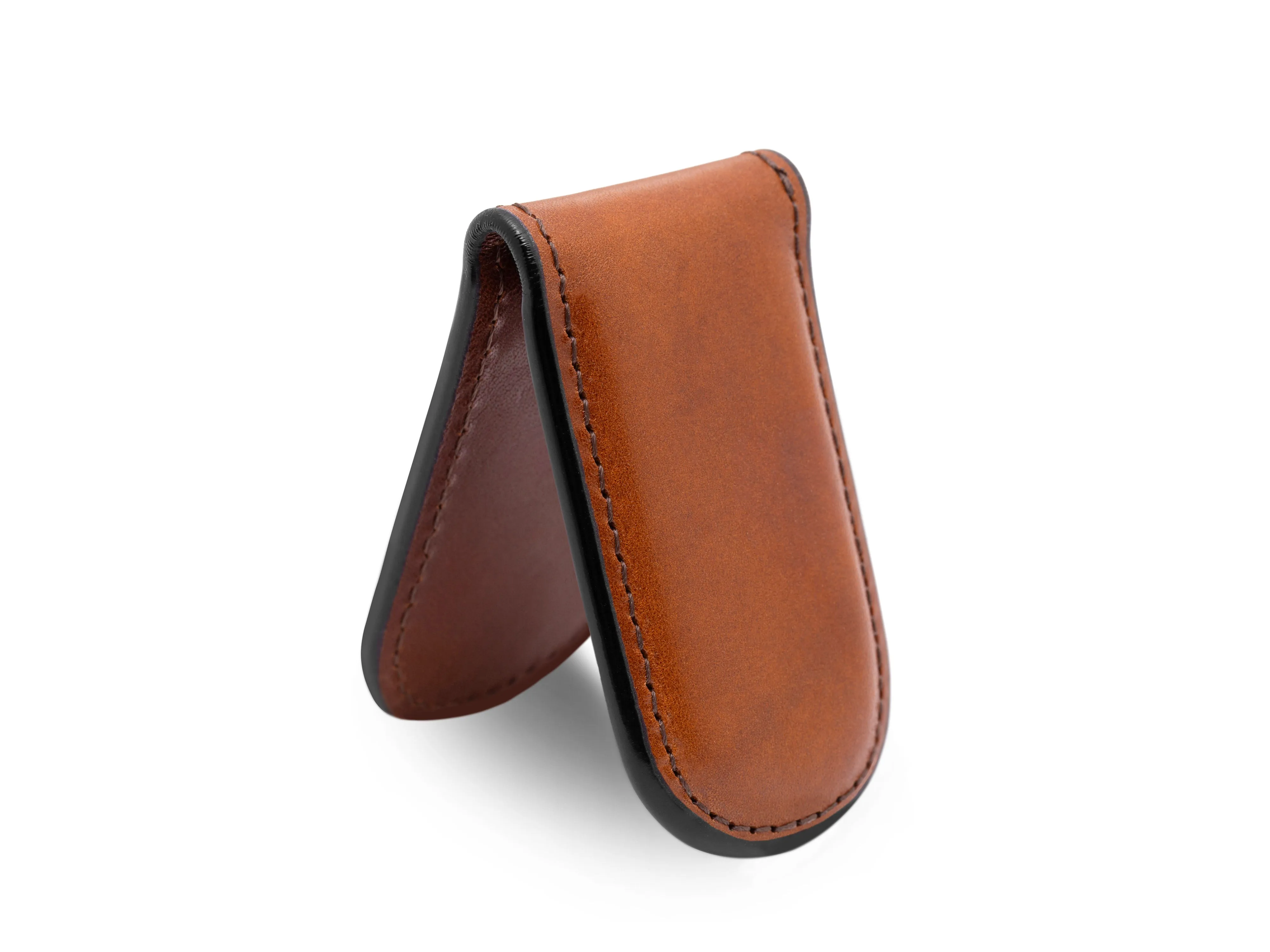 Old Leather Magnetic Money Clip sold by Bosca