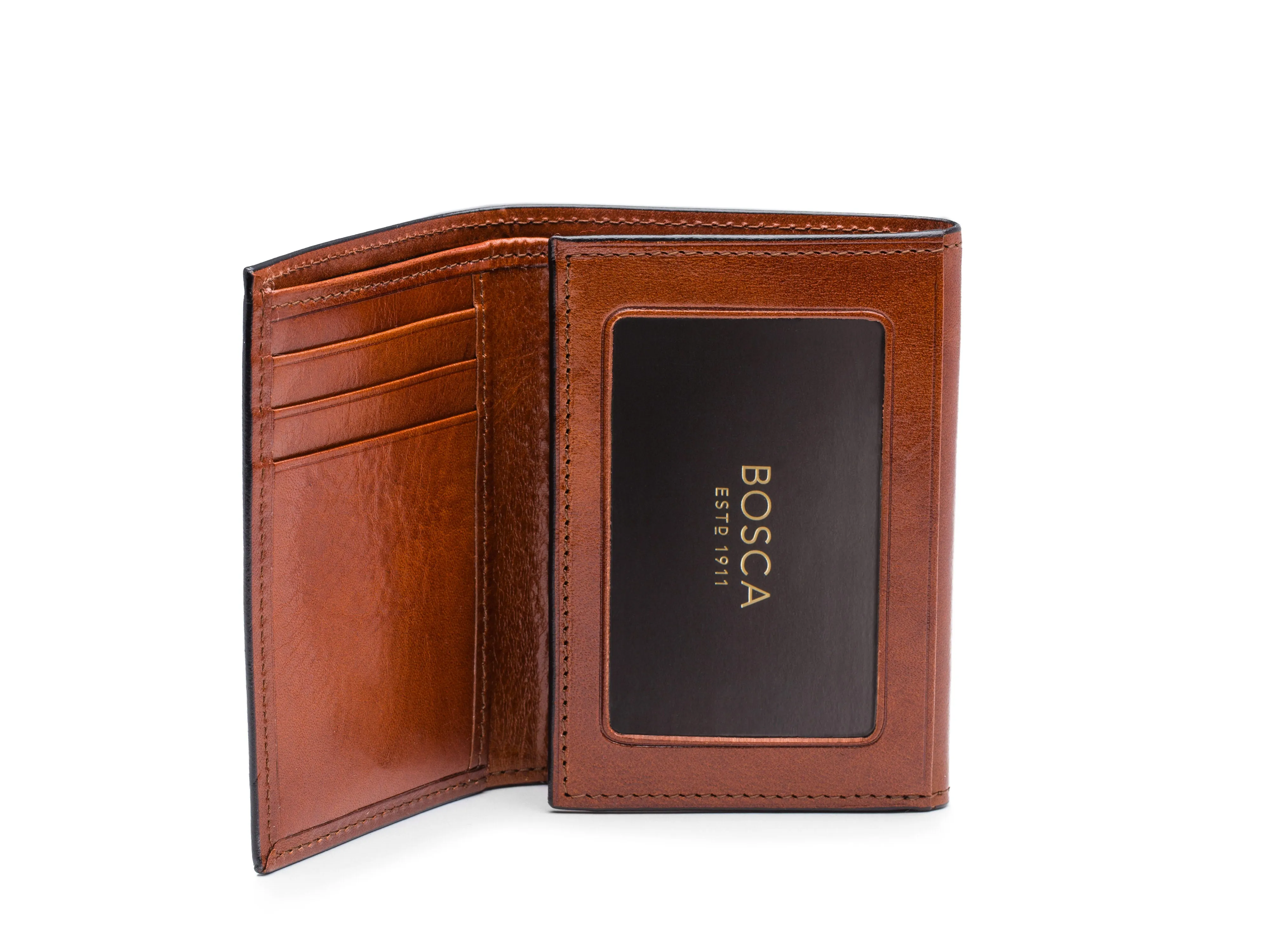 Double I.D. Trifold Wallet sold by Bosca