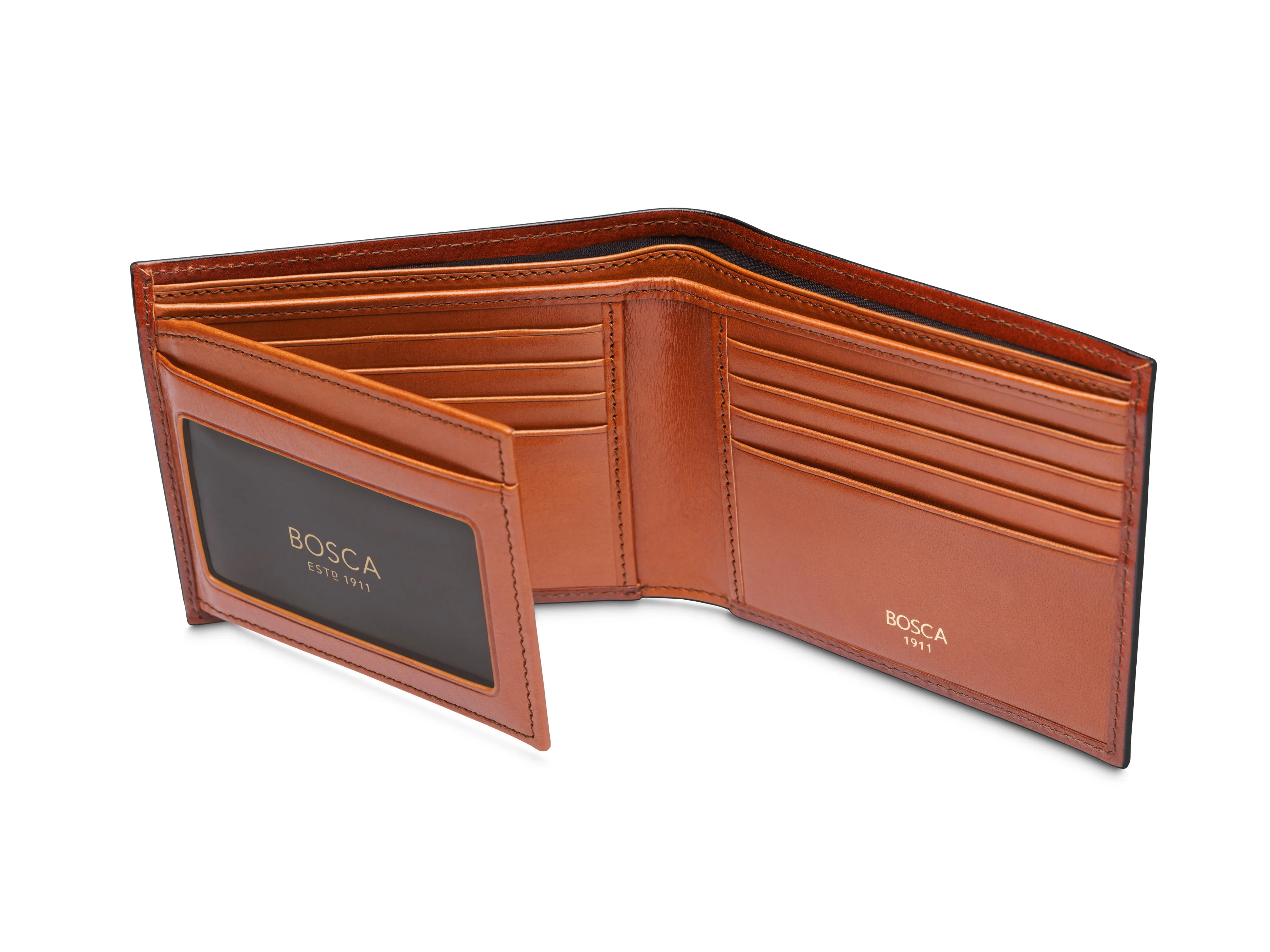 Contrast Old Leather Bifold w/ ID Flap sold by Bosca product image thumbnail 3